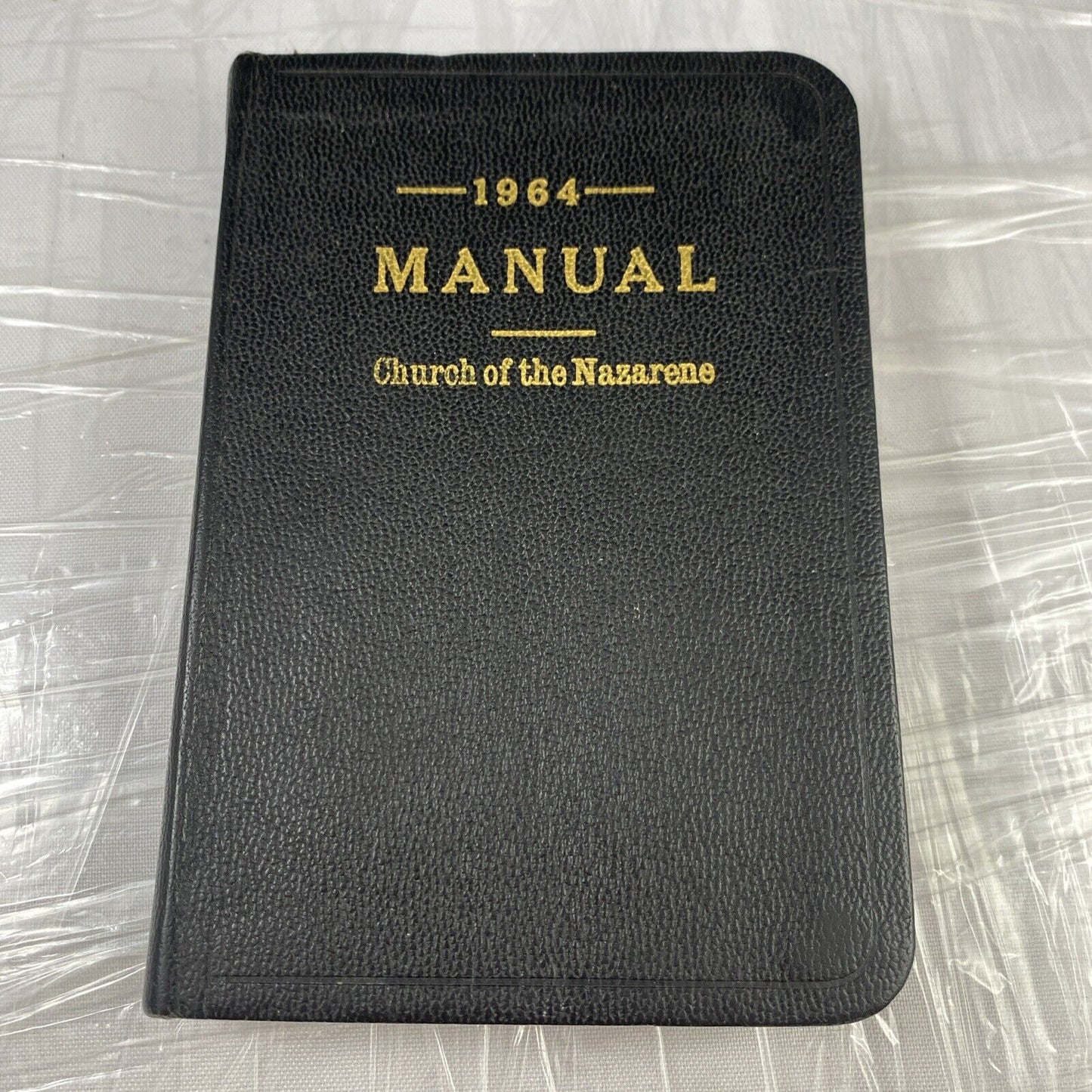 1964 Manual, Church of the Nazarene, Rare Leather bound Vintage 60s Christian