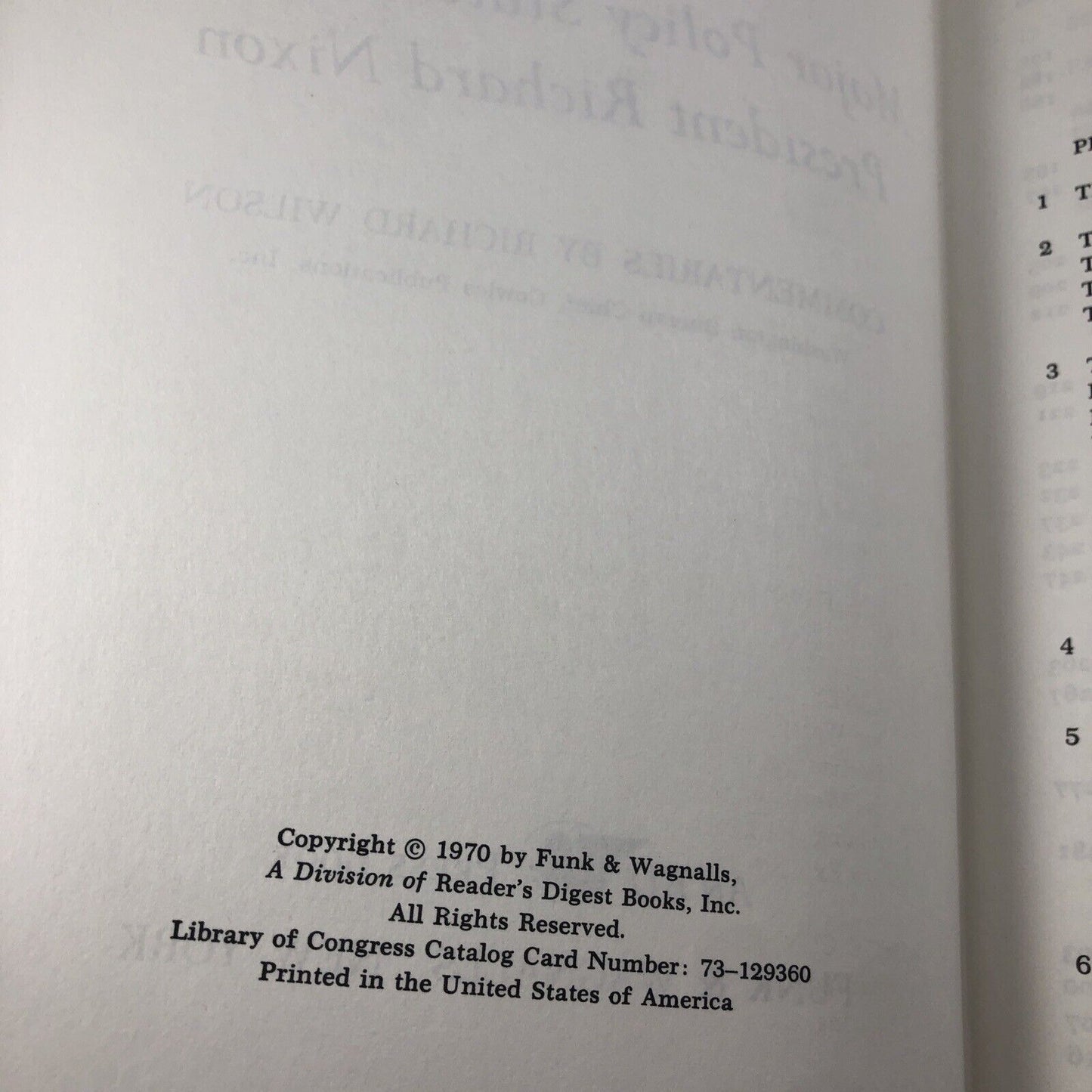 Setting the Course The First Year: Statements by Nixon 1970 Vintage Politics Ame