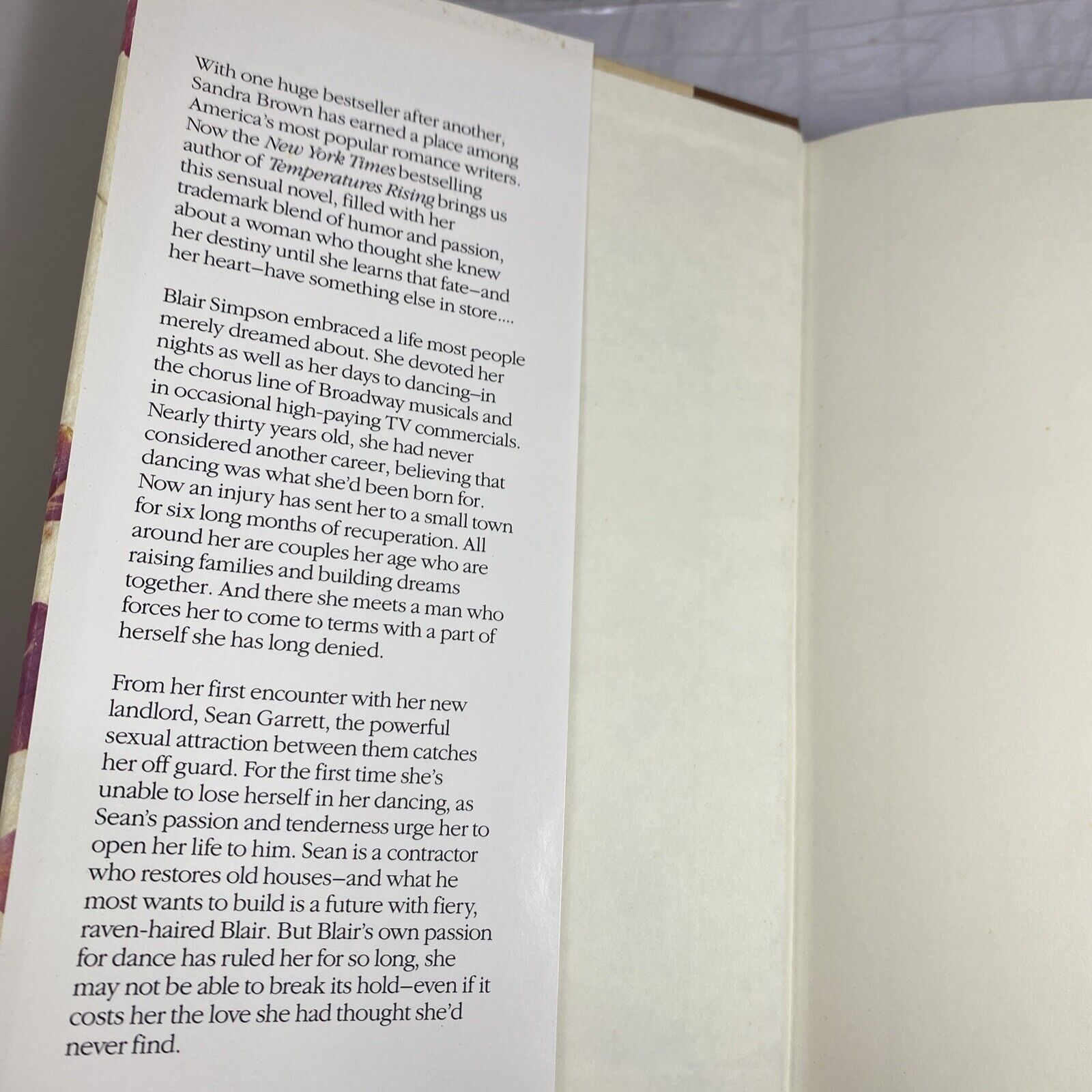 Heaven's Price : A Novel by Sandra Brown Vintage Book Club Edition Very Good