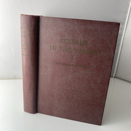 Streams In The Desert By Mrs. Chas E. Cowman Hardcover Book 1925 Christianity