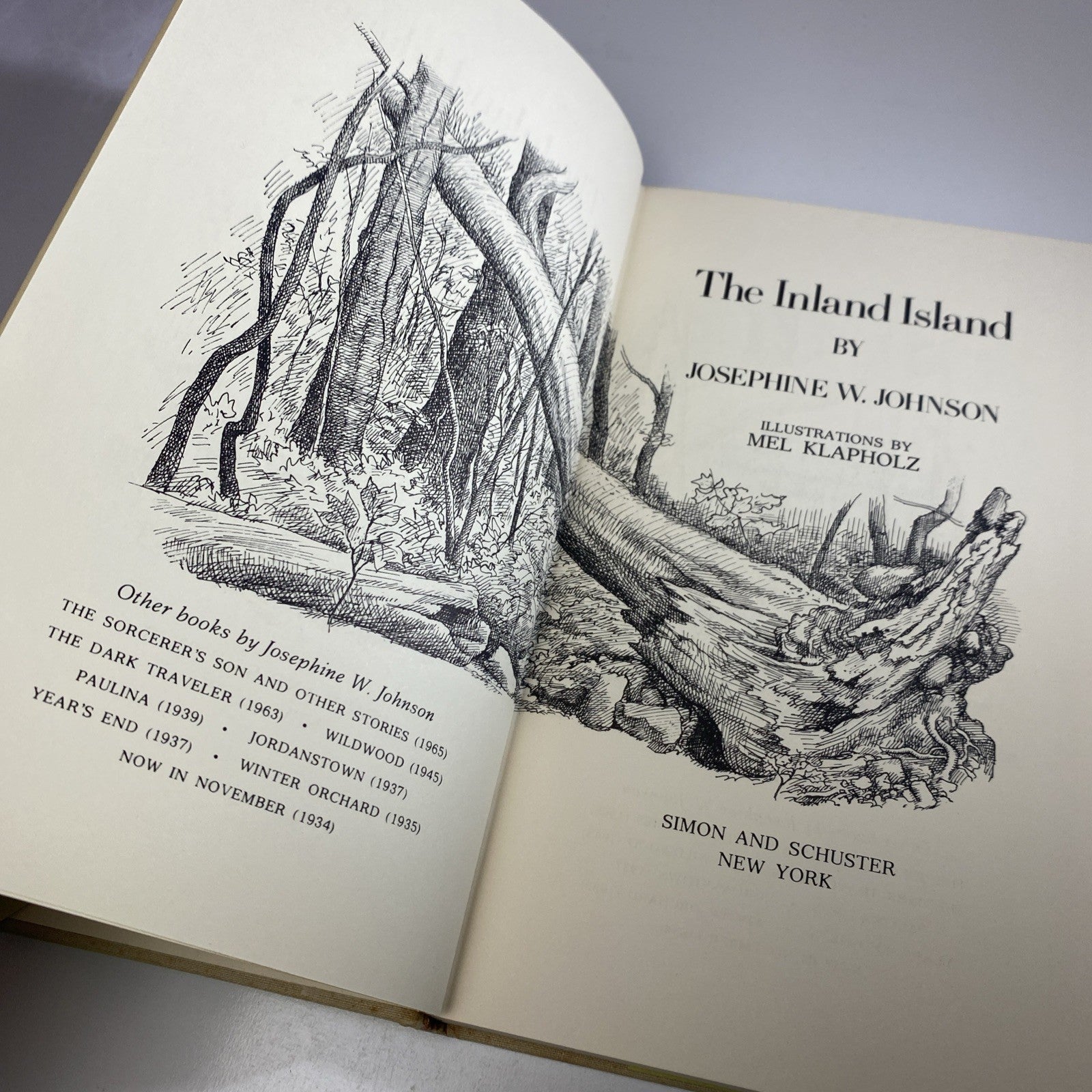 The Inland Island by Josephine W. Johnson 1969 1st Edition 4th Print w/ Jacket