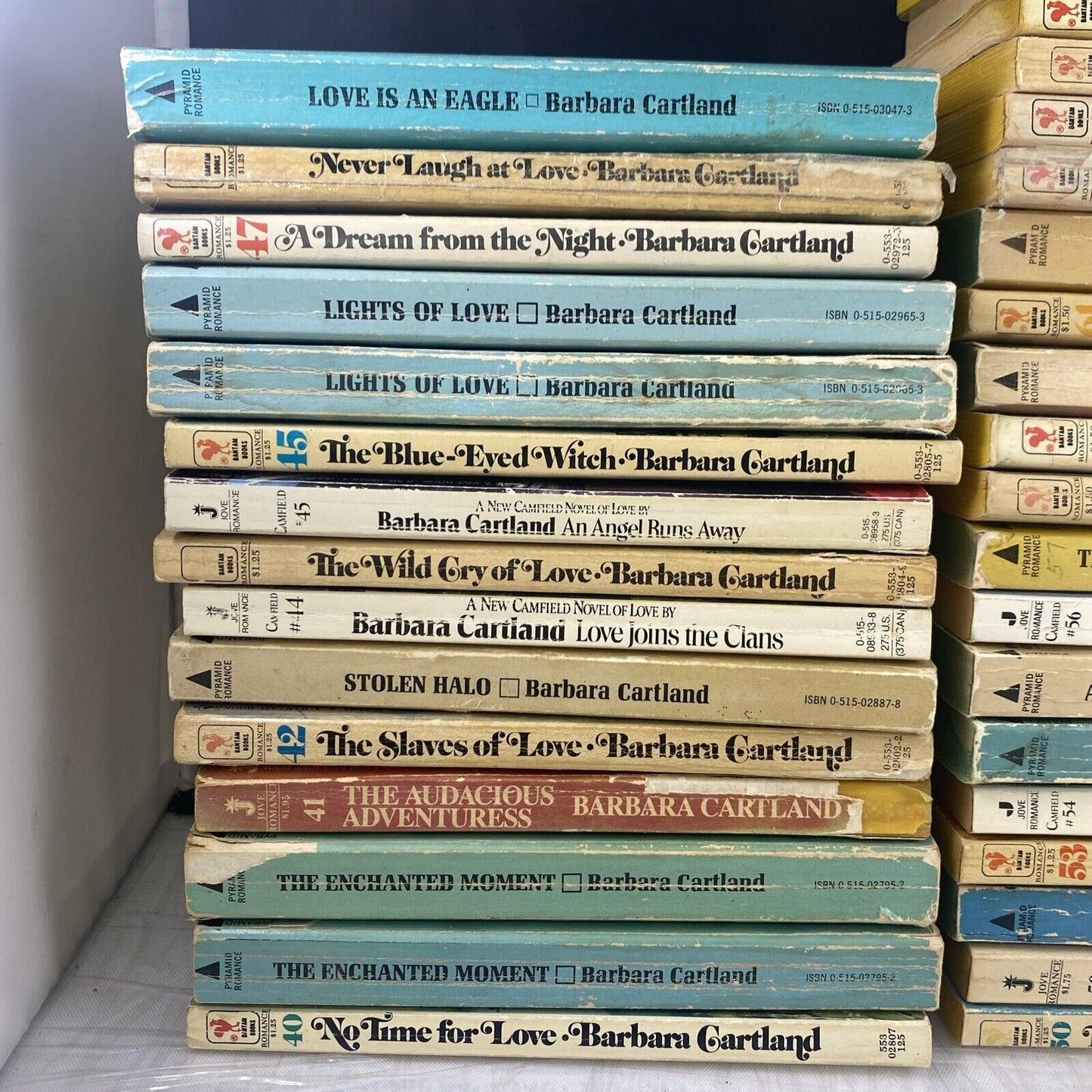 lot Of 160 Barbara Cartland Vintage Romance Paperback Book 50s 60s 70s 80s Novel