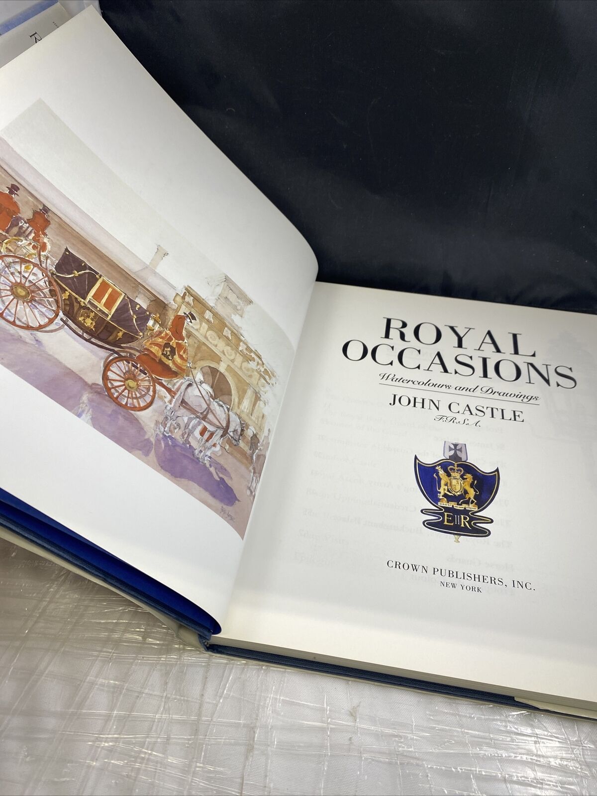 ROYAL OCCASIONS: WATERCOLORS AND DRAWINGS By John Castle Big Painting Art Book