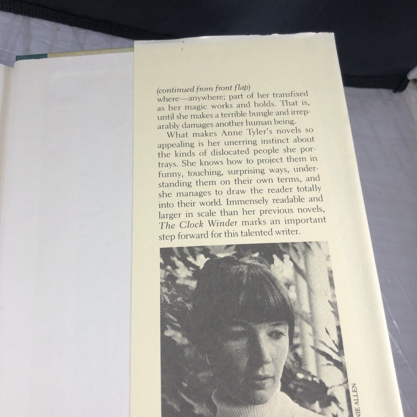 1st Edition The Clock Winder Anne Tyler 1972 DJ Knopf Domestic Fiction Baltimore