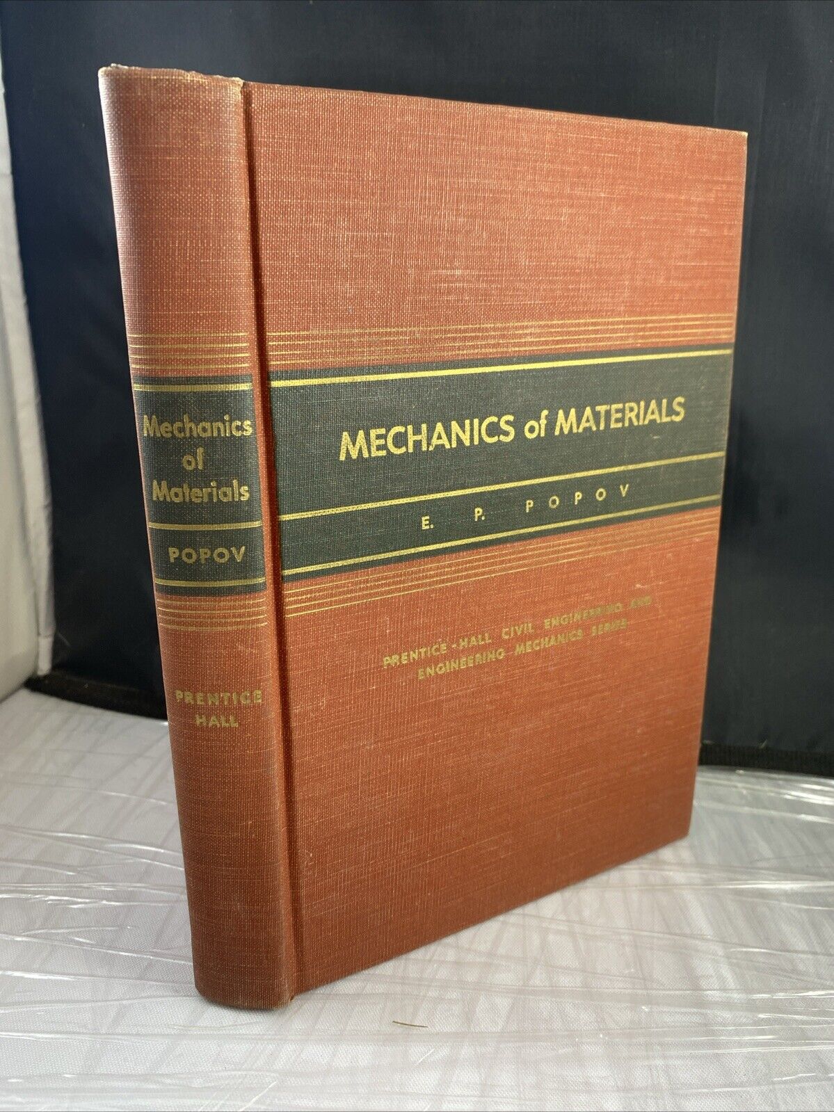 Vintage 50s Engineering Series Mechanics of Materials by E. P. Popov College Tex