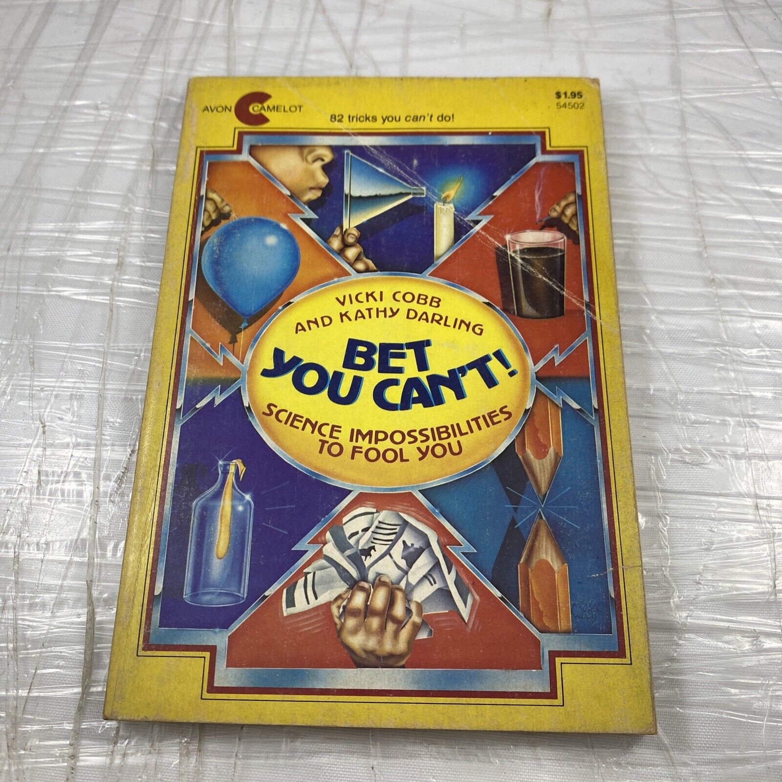 Bet You Can't! -Paperback - Good Vintage 70s 80s Kids Joke Parlor Trick Book