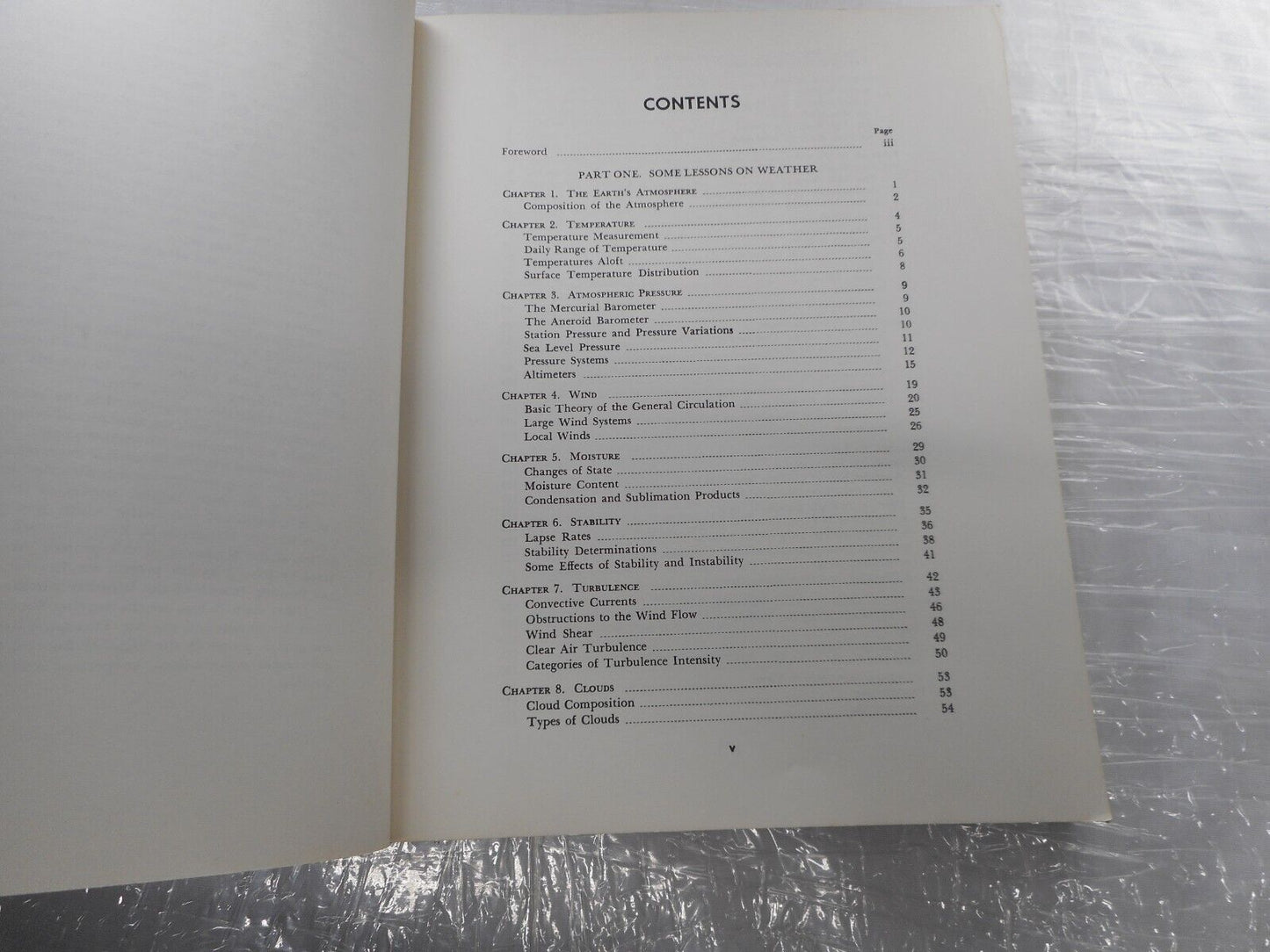 AVIATION WEATHER FOR PILOTS AND FLIGHT OPERATIONS PERSON, 1965, USED.299 PAGES. 