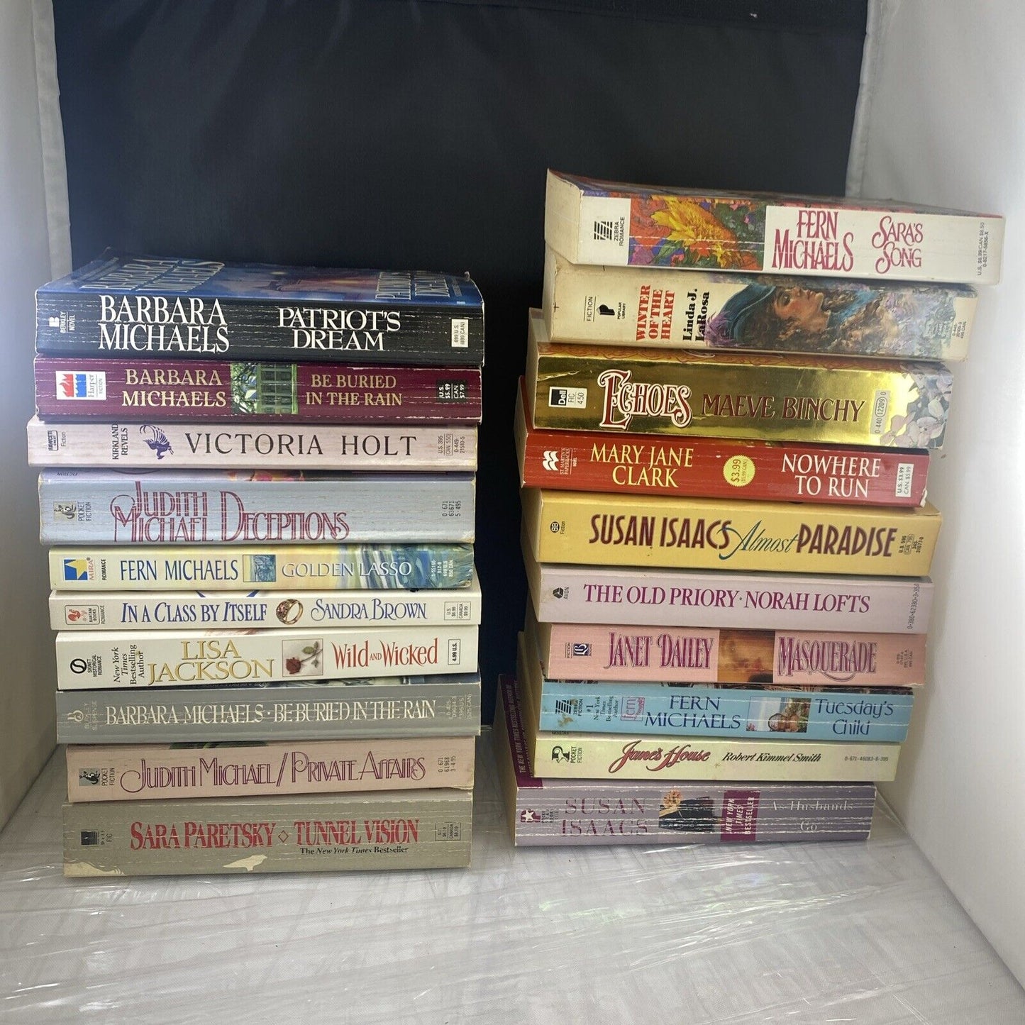 Vintage Paperback Romance Novel Book Lot Of 20 Michaels Jackson Holt Clark