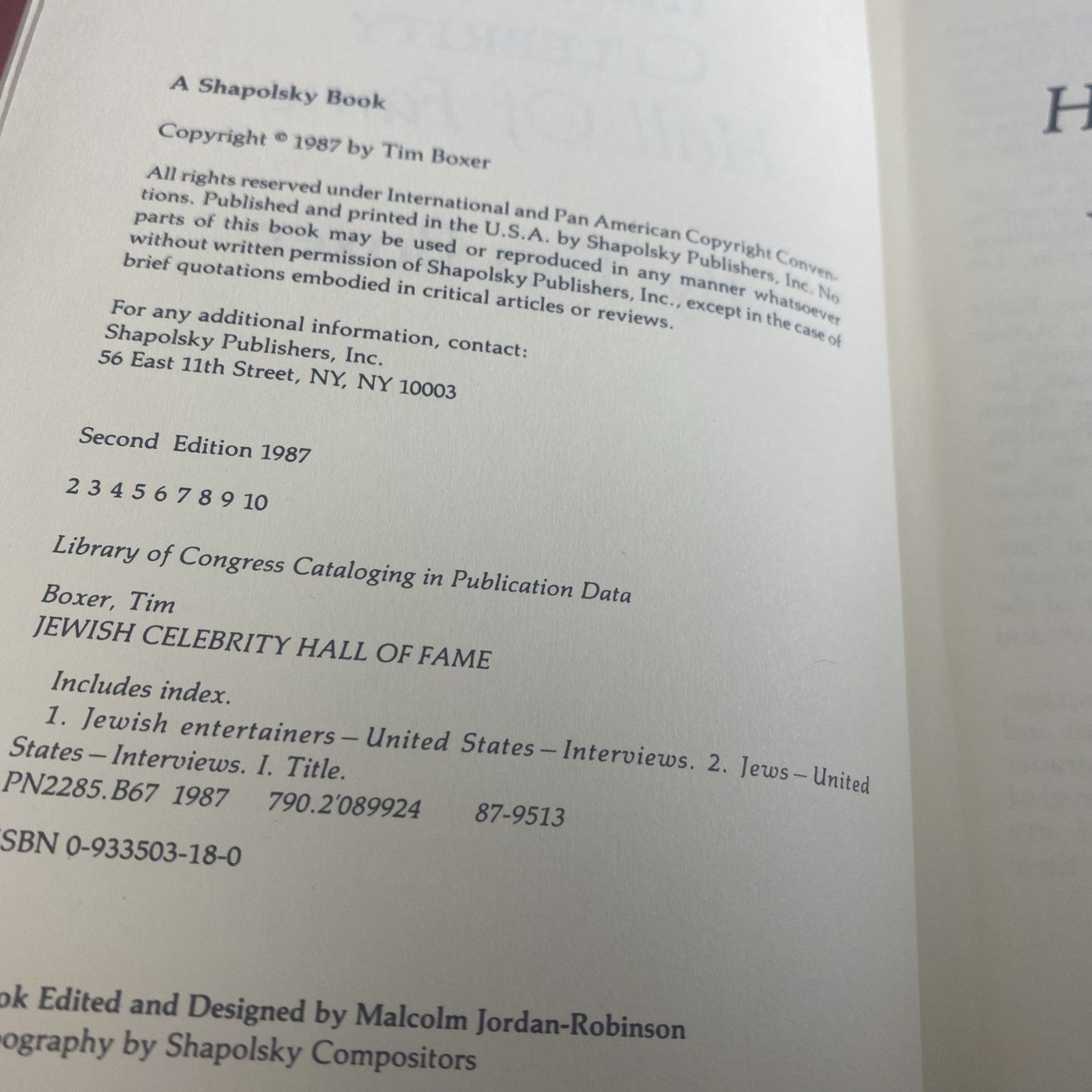 The Jewish Celebrity Hall of Fame -Entertainers, Photos, Biography by Tim Boxer