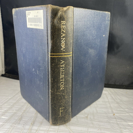 Rezanov by G. Atherton, 1906 Rare Antique Unique Ex Library Re-Bound Novel