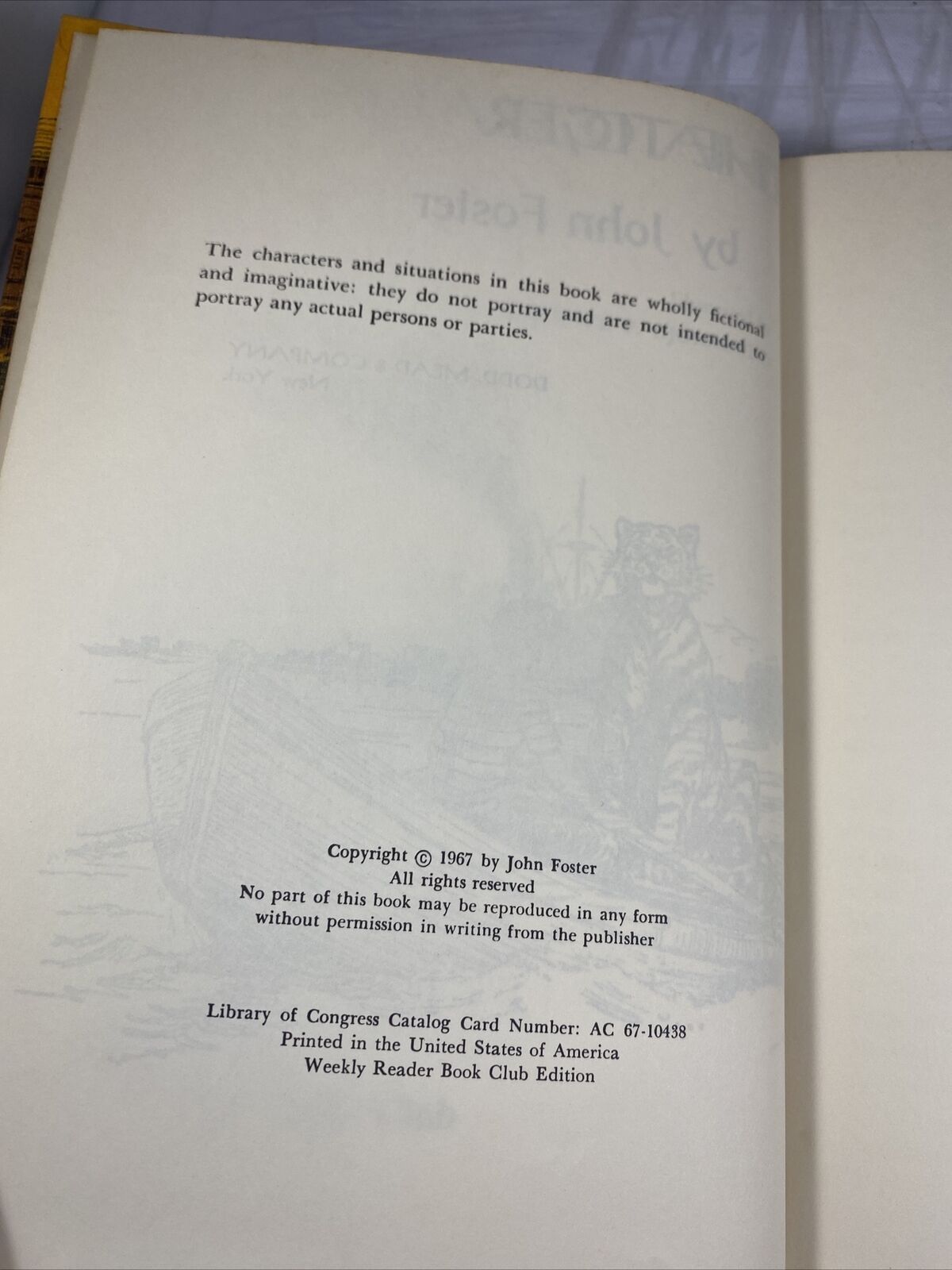 Marco and The Tiger by John Foster Vintage Weekly Reader Hardback 1967