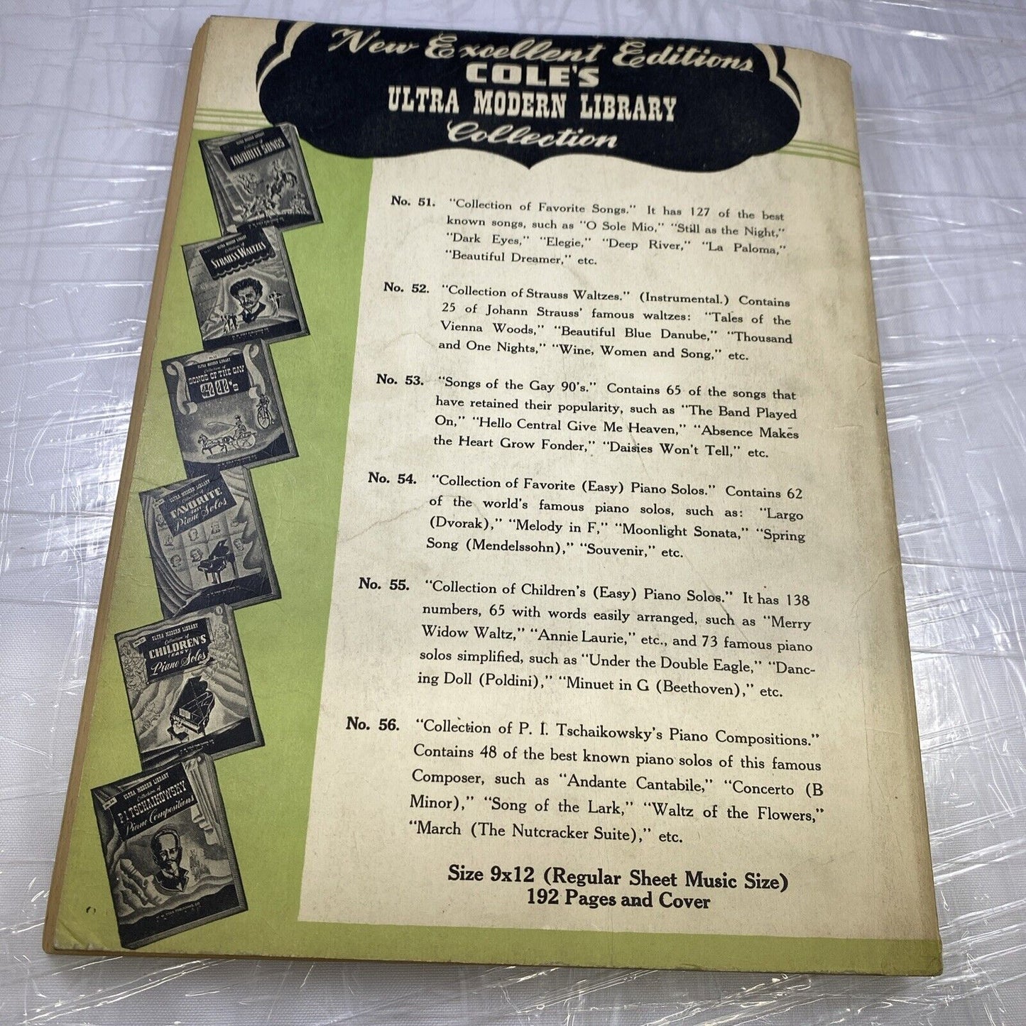 Vintage "No. 51 Ultra Modern Library Favorite Songs" 1940s Songbook Sheet Music