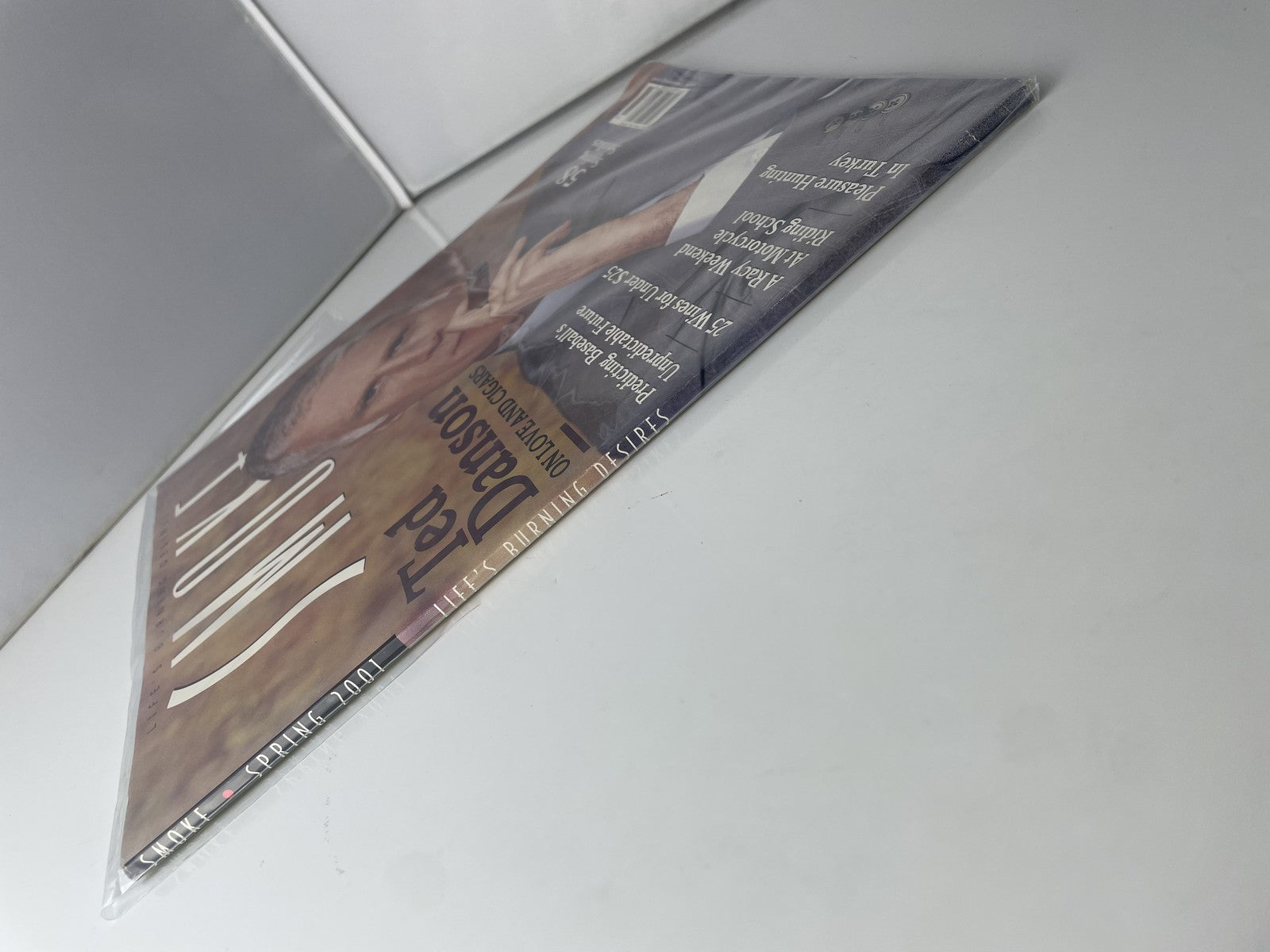 Vintage SMOKE Magazine Spring 2001 Ted Danson Cover Cigars Baseball Wine Moto
