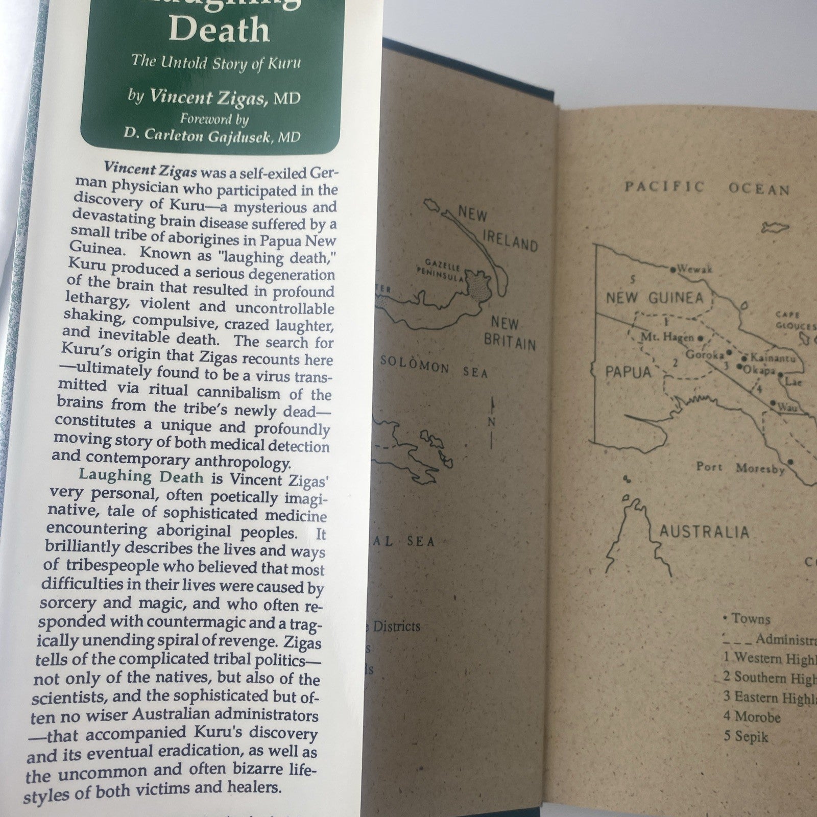 True Story Laughing Death : The Untold Story of Kuru Hardcover Vincent Zigas