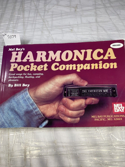 Mel Bay's Harmonica Pocket Companion Book 1983, Bill Bay Vintage Sheet Music