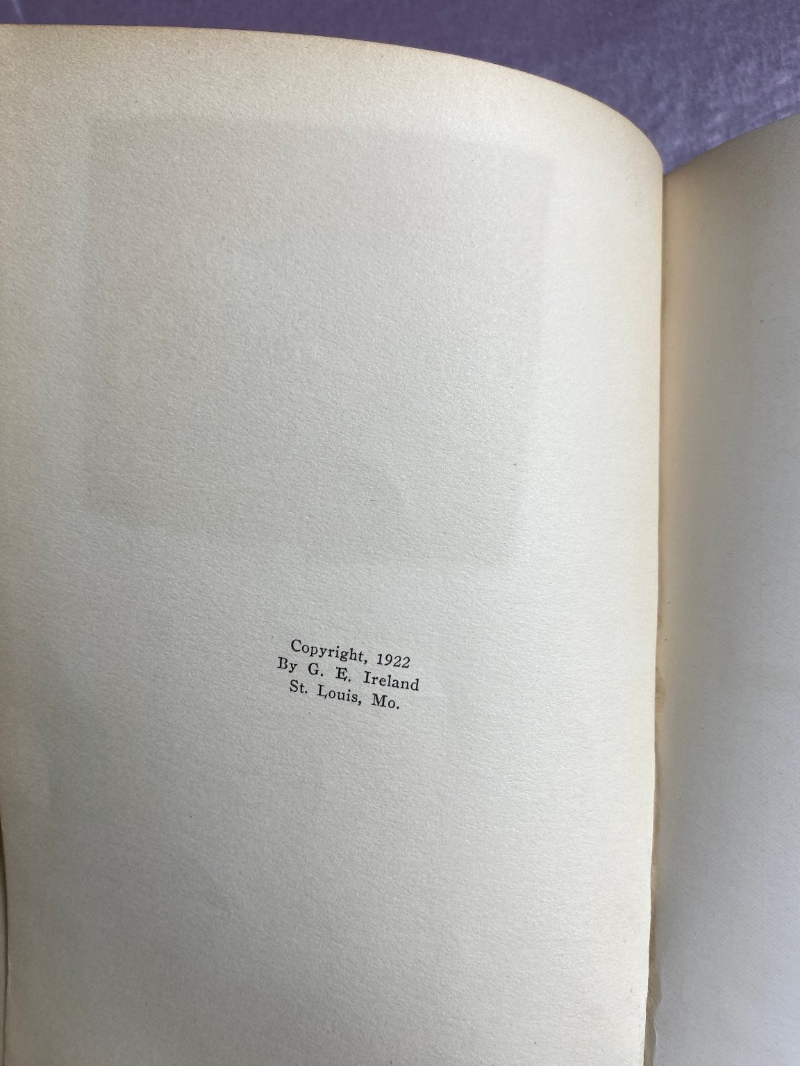 The Song of Songs Gilbert E. Ireland 1922 First Edition Inscribed St. Louis