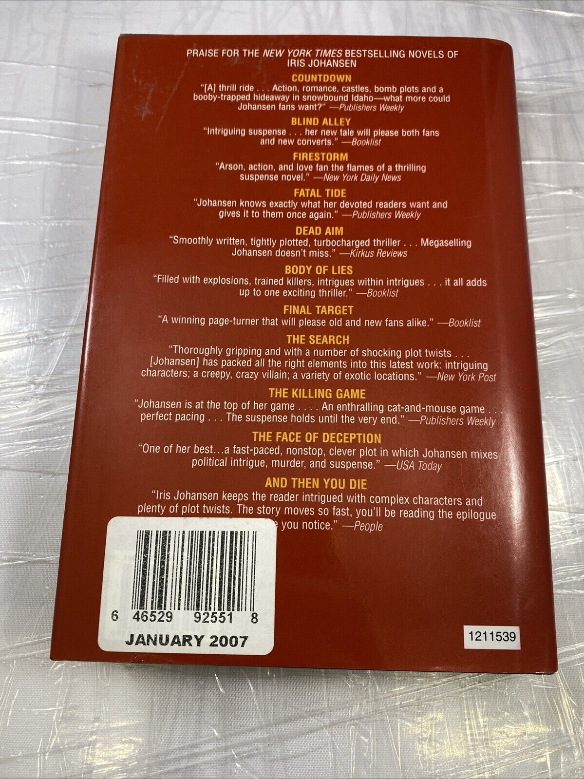 Killer Dreams (Eve Duncan) - Hardcover By Johansen, Iris VERY GOOD UNMARKED
