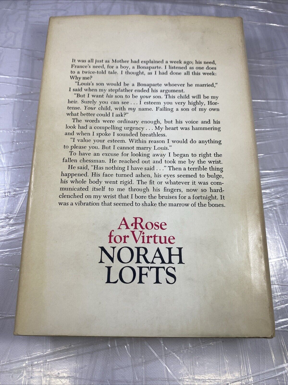 VINTAGE A Rose for Virtue - by Norah Lofts - 1971 Hardcover GOOD BCE