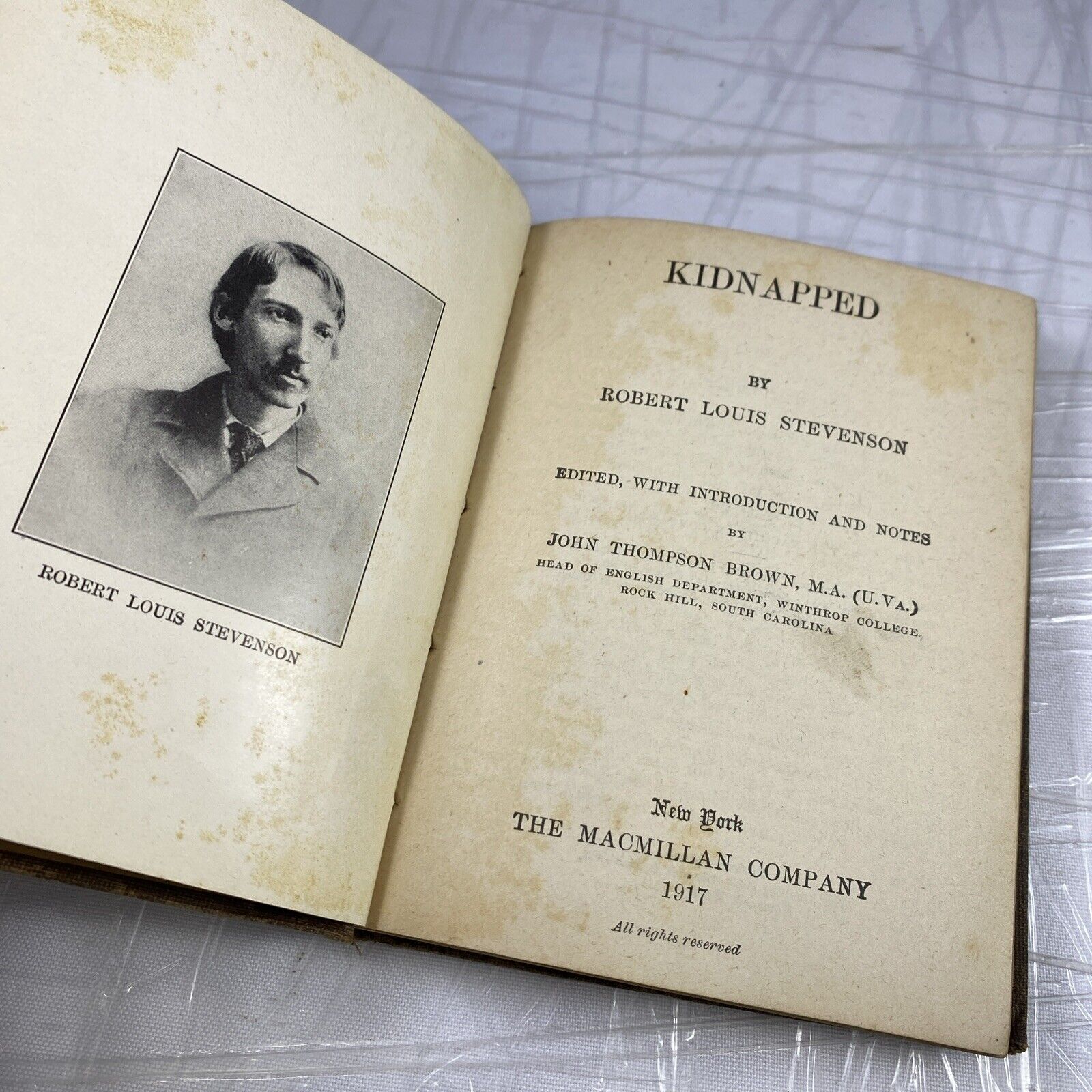 Stevenson's Kidnapped Hardcover MacMillan Pocket Classics 1900s Antique Literatu
