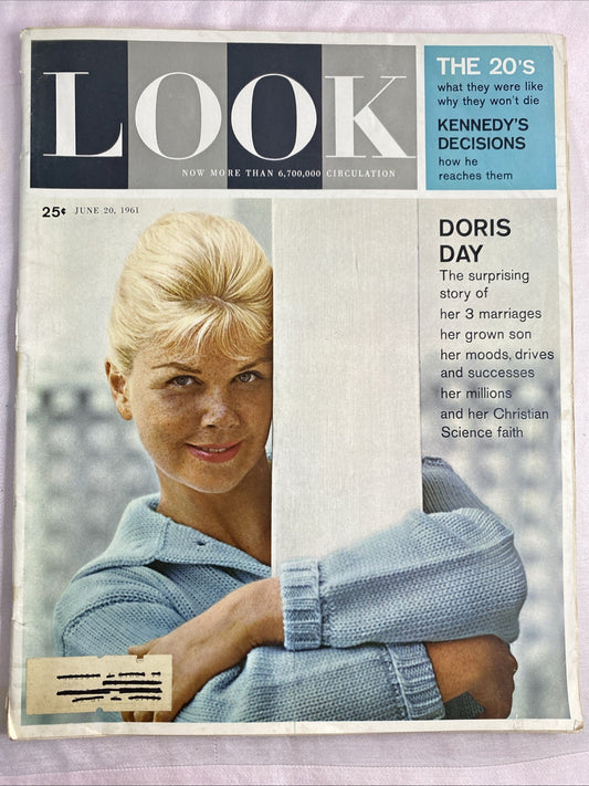 1961 June 20 Look Magazine Doris Day Roger Maris The Twenties John F Kennedy
