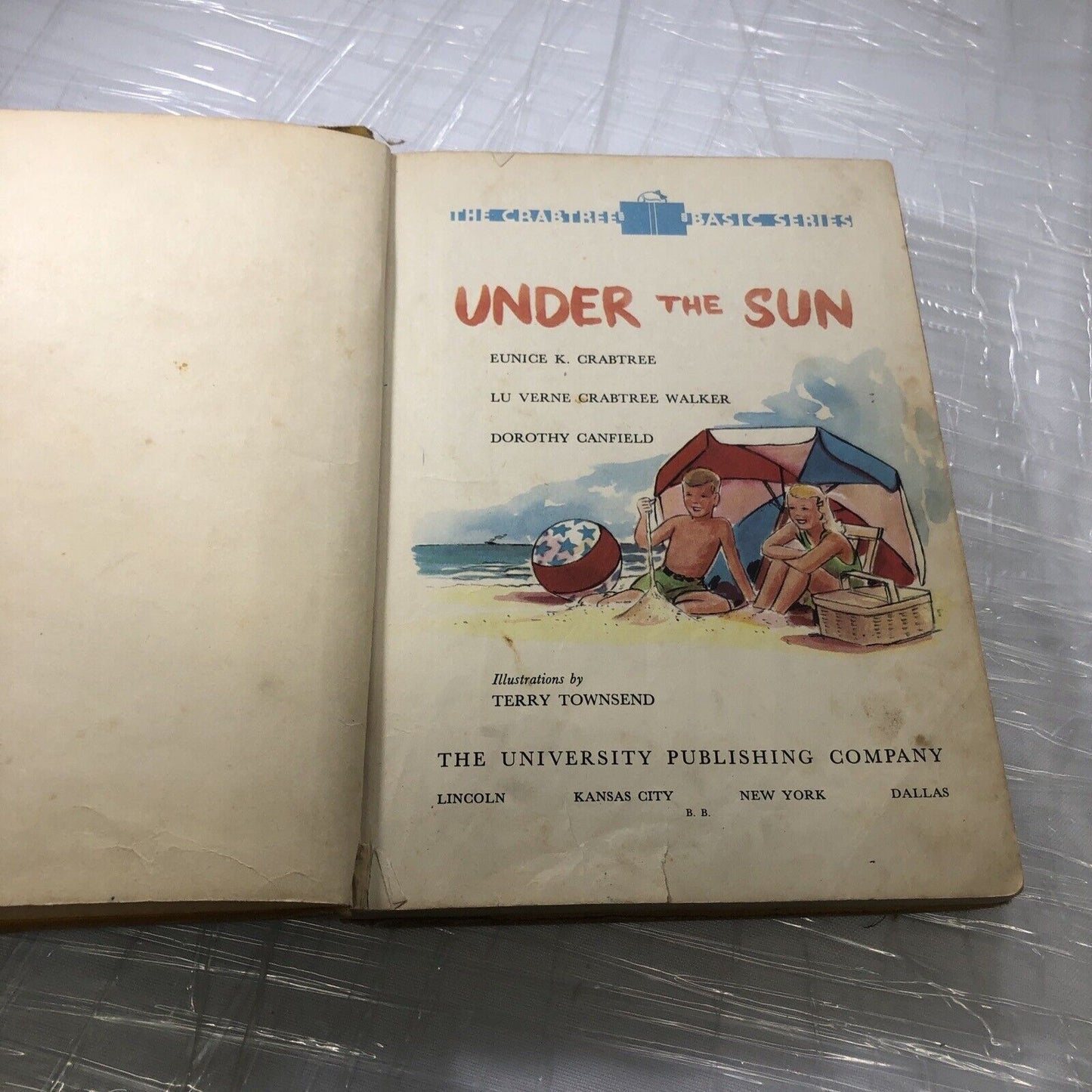 Under the Sun Student Reader School Textbook Crabtree Basic Series Antique 1941