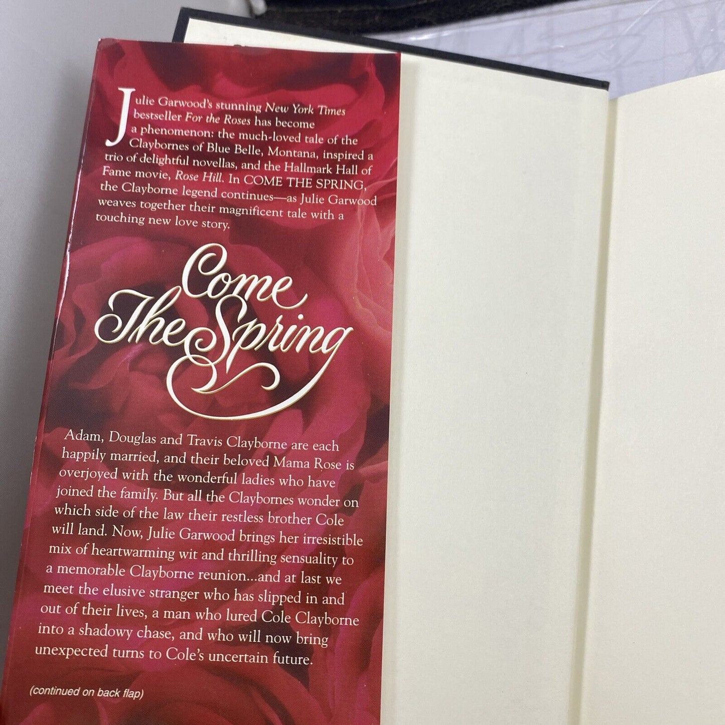 Come the Spring by Julie Garwood (1997, Hardcover) Pocket Books Book Club Ed