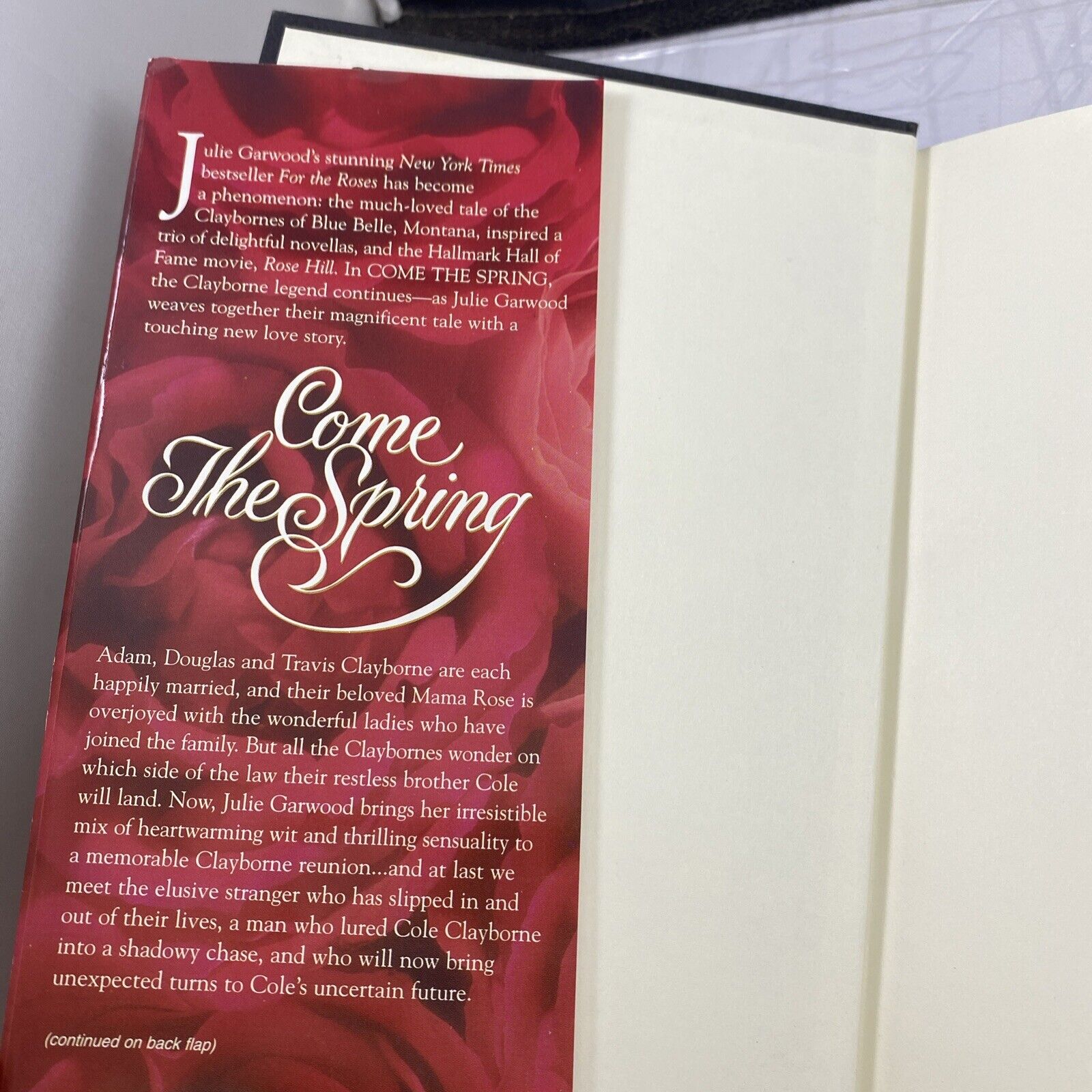Come the Spring by Julie Garwood (1997, Hardcover) Pocket Books Book Club Ed