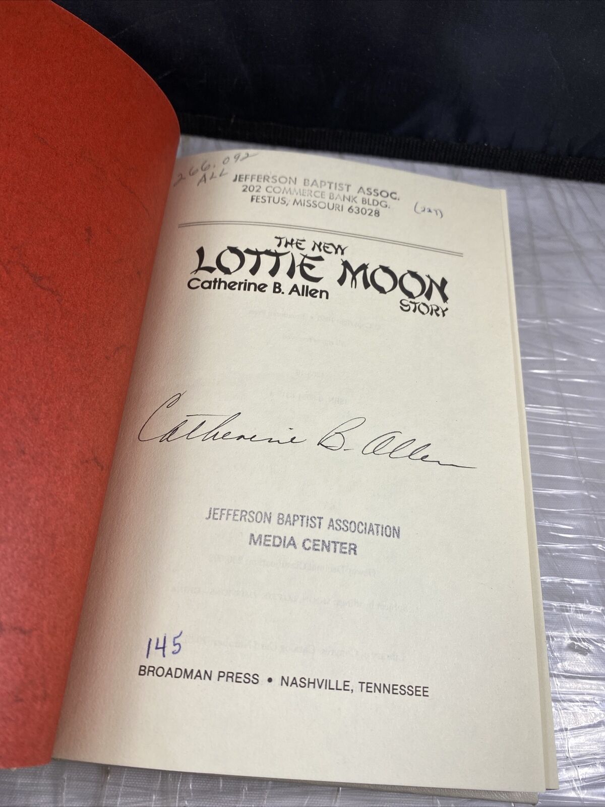 The New Lottie Moon Story (SIGNED), Catherine B. Allen, SIGNED hardcover No DJ