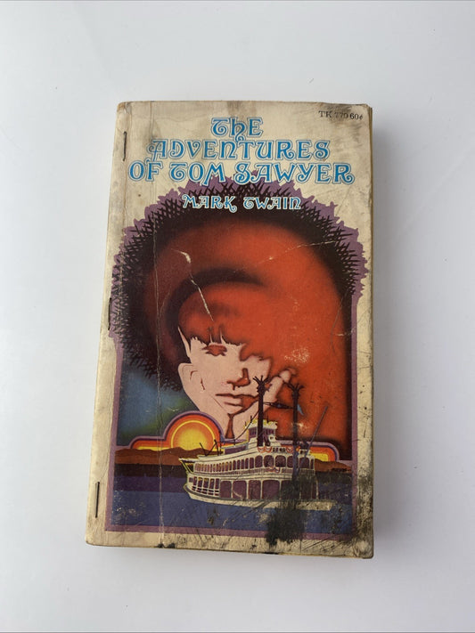 The Adventures of Tom Sawyer by Mark Twain - Circa 1970s PB Vintage Cover