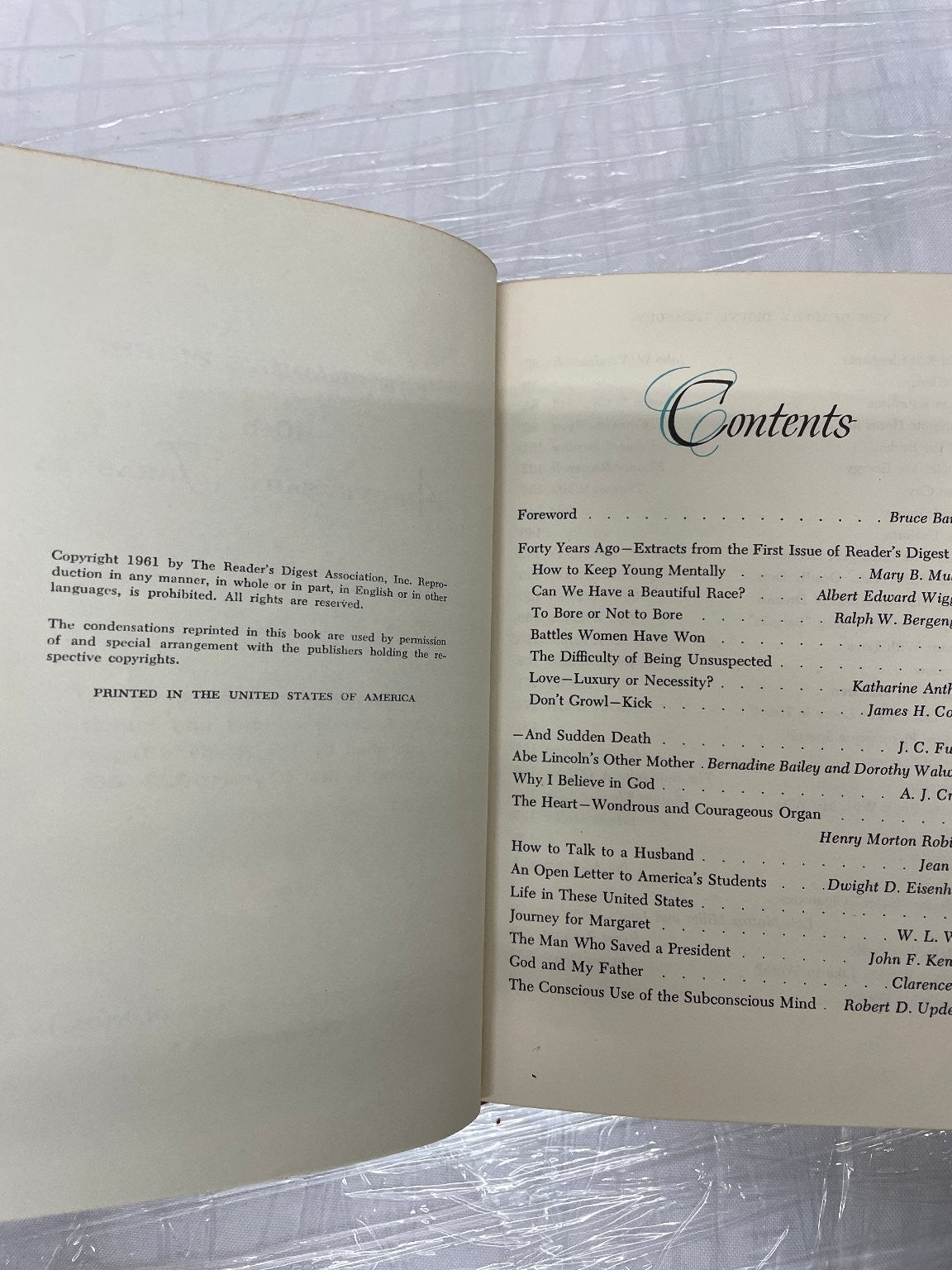 Reader's Digest 40th Anniversary Treasury 1961 Illustrated Classic Literature