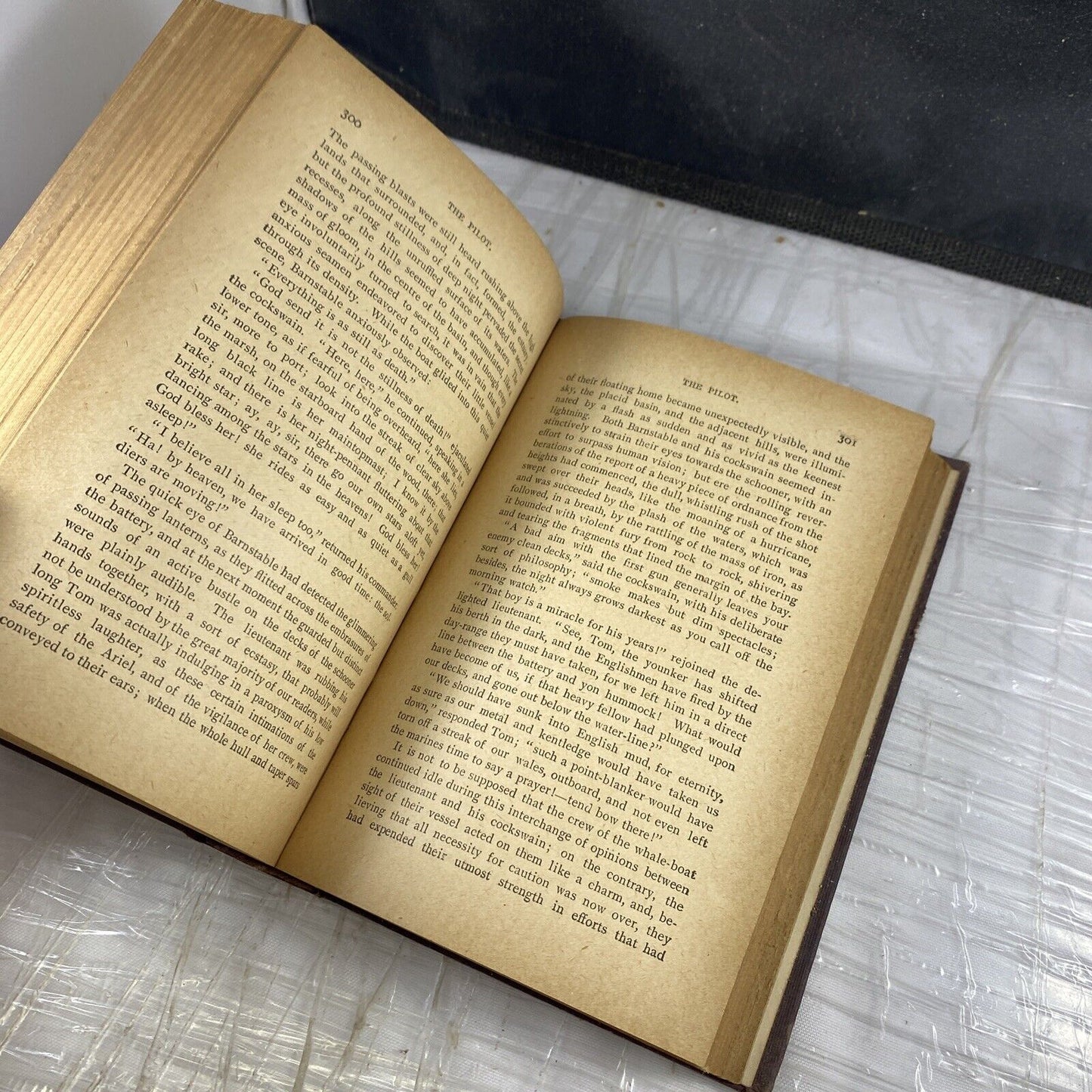 The Pilot: A Tale of the Sea by James Fenimore Cooper Vintage Hardcover Old Aged