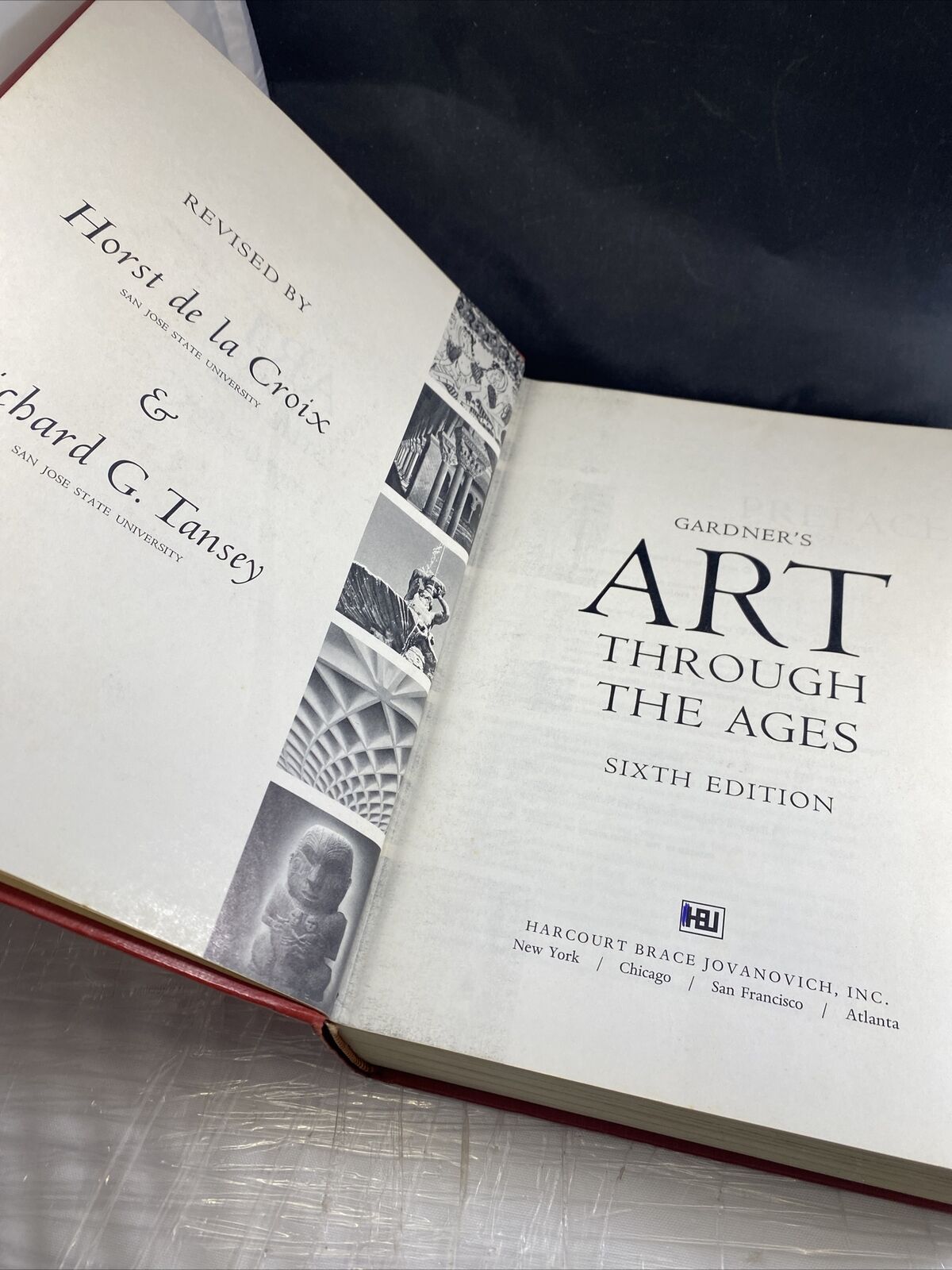 Vintage 1975 Gardner's Art Through the Ages Sixth Edition HardCover Book *RARE*