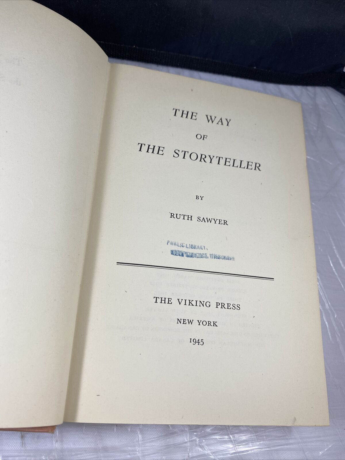 The Way of the Storyteller by Sawyer Vintage 40s Writing Textbook Orange Cover