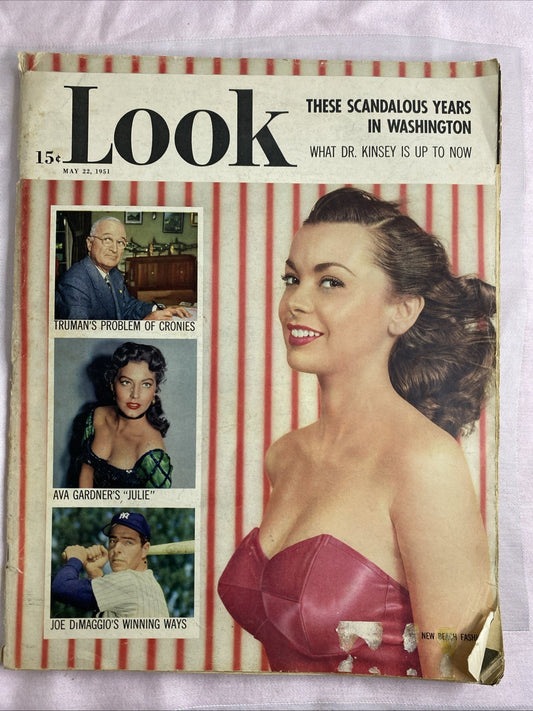 VTG Look Magazine May 22 1951 Vol 15 No. 11 Harry S. Truman and Ava Gardner