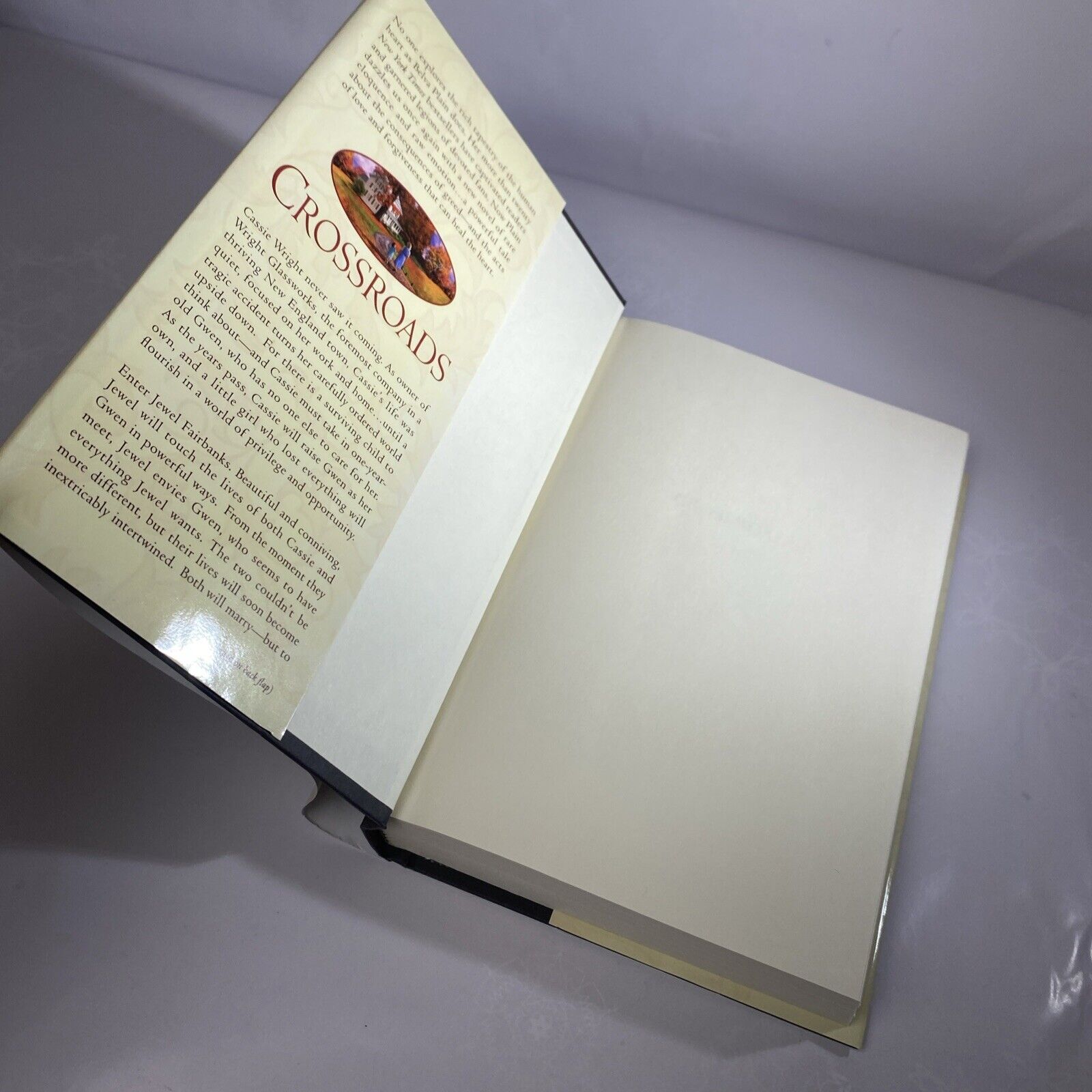 Crossroads by Belva Plain 2008  Hardcover Book Club Edition Clean Book