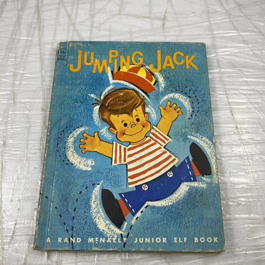 Jumping Jack: Rand McNally Junior Elf Book - 1962 Vintage Rare Kids Book 60s