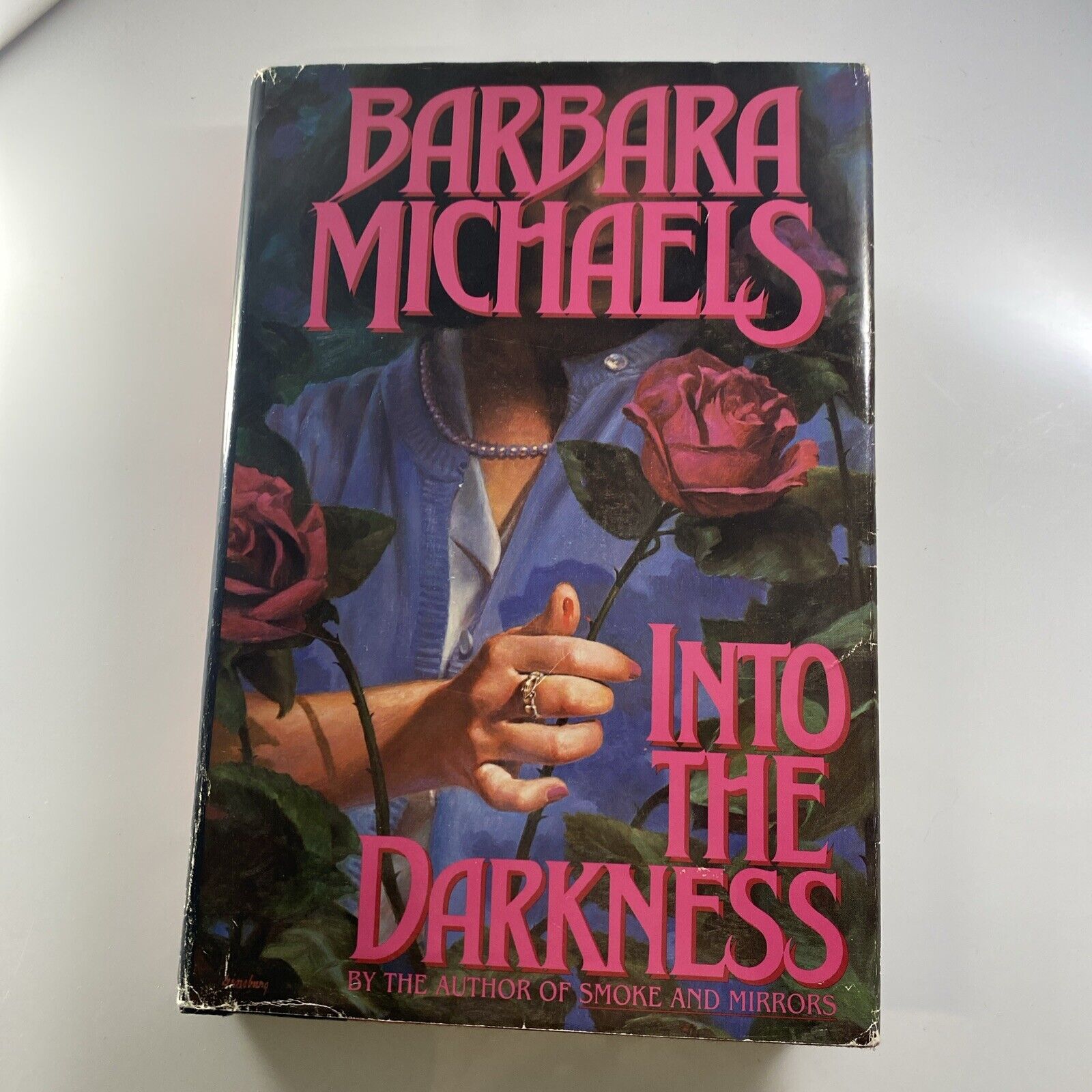 Into The Darkness; Hardcover Barbara Michaels 1990 Vintage Romance Book Club Ed