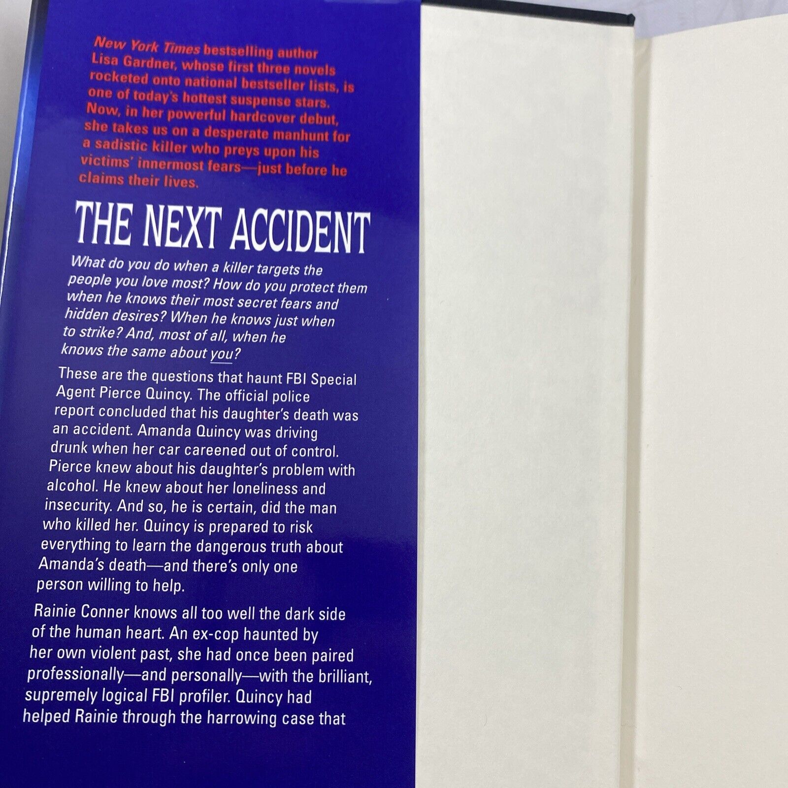 The Next Accident by Gardner (Hardcover) Bantam Book Club Edition Very Good