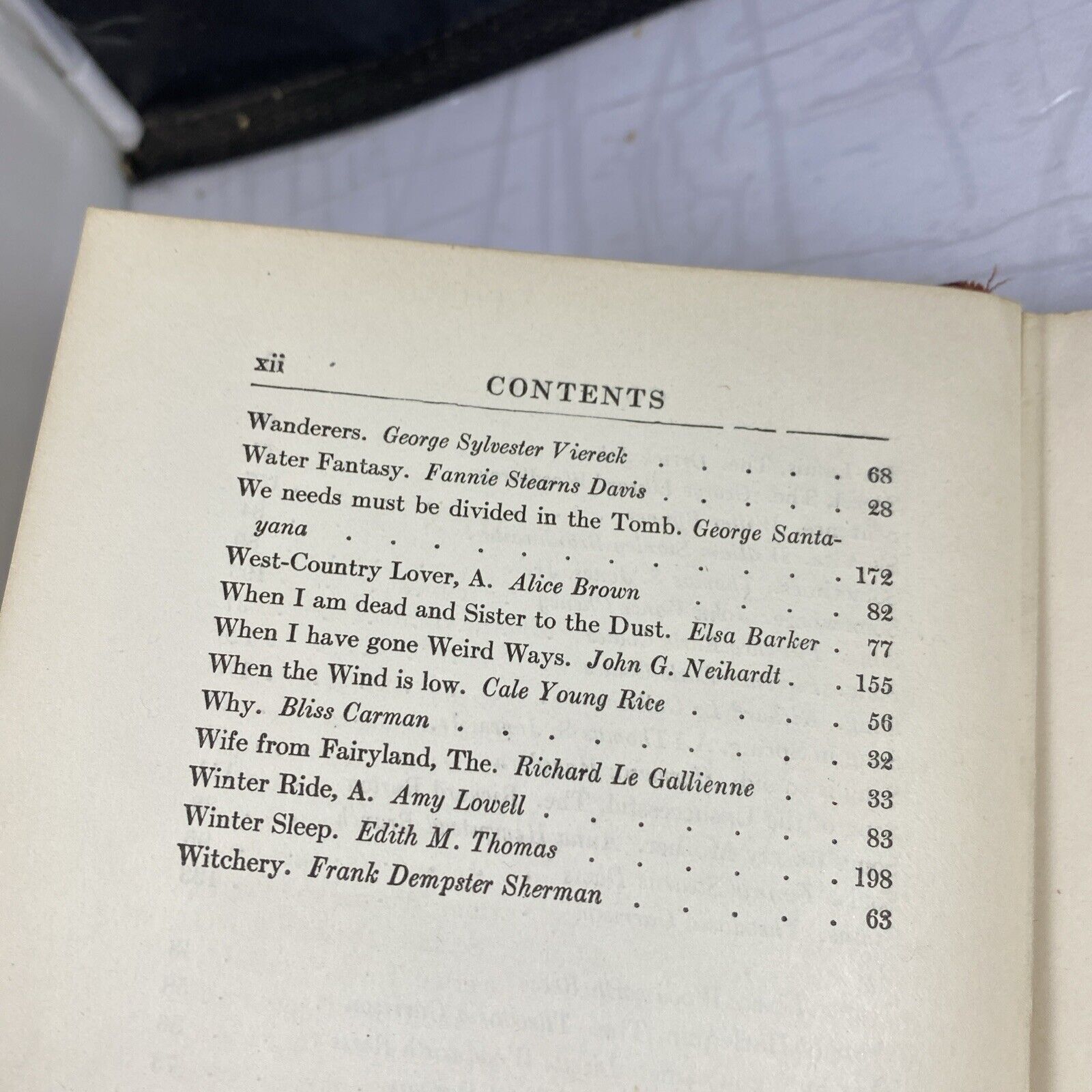 The Little Book of Modern Verse Edited by Jessie B. Rittenhouse 1917 Red Antique