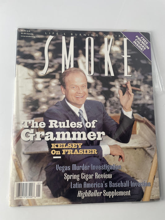 Vintage Smoke Magazine Spring 2000 Kelsey Grammer Frasier Cigar Review Vegas