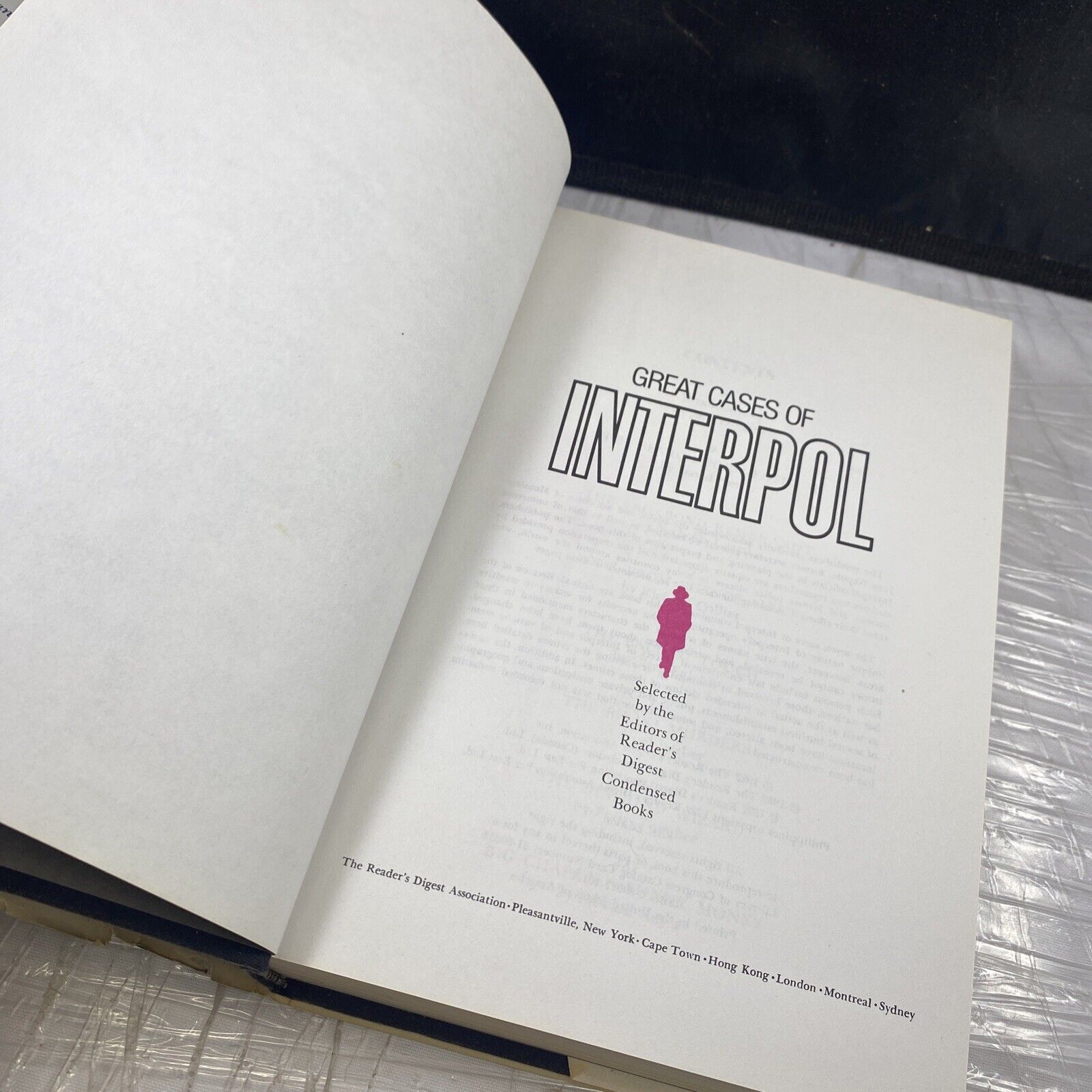 Great Cases of Interpol Hardcover Reader's Digest Editors Vintage History