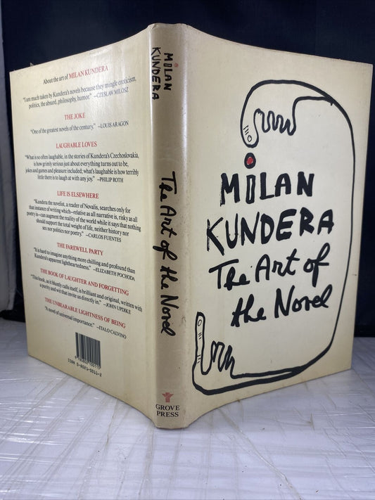 The Art of the Novel by Milan Kundera First 1st Edition VG HC 1988