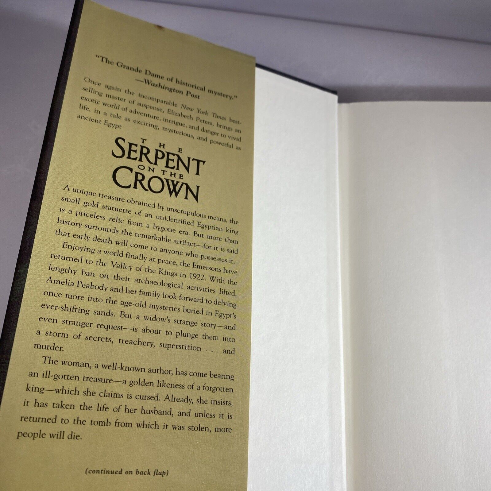 Serpent on the Crown by Elizabeth Peters (2005, Hardcover) Book Club Edition