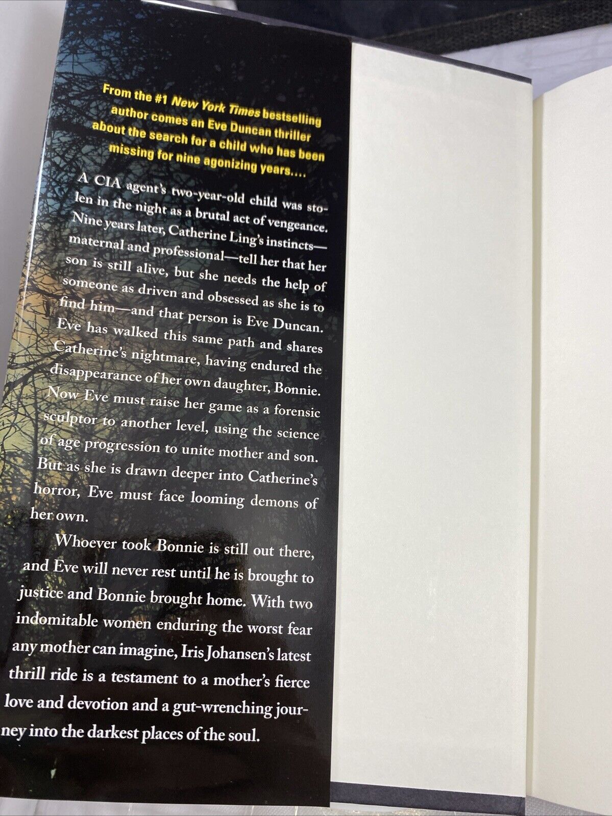 Chasing the Night (Eve Duncan) - Hardcover By Johansen, Iris VERY GOOD UNMARKED