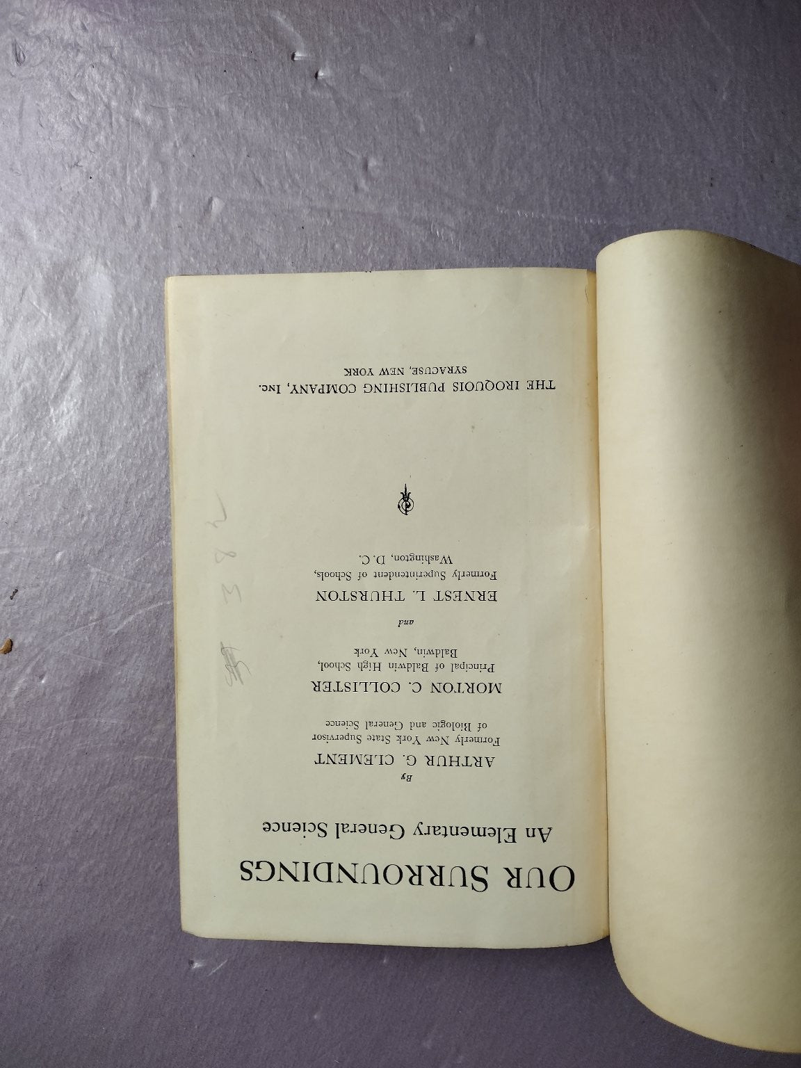 Our Surroundings Elementary General Science Clement Collister Thurston 1928