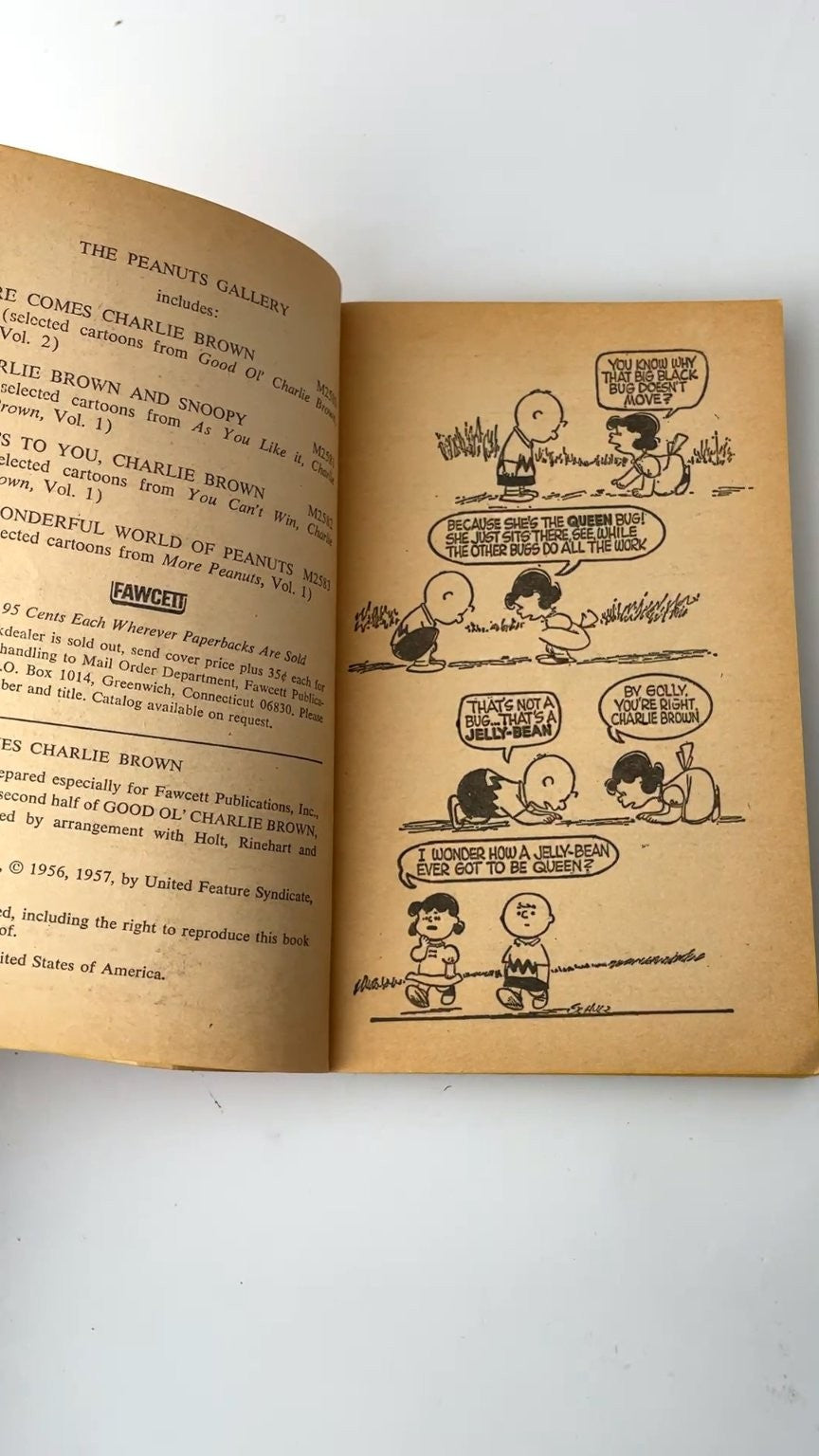 Here Comes Charlie Brown Charles M. Schulz 1955 Peanuts Cartoon Book