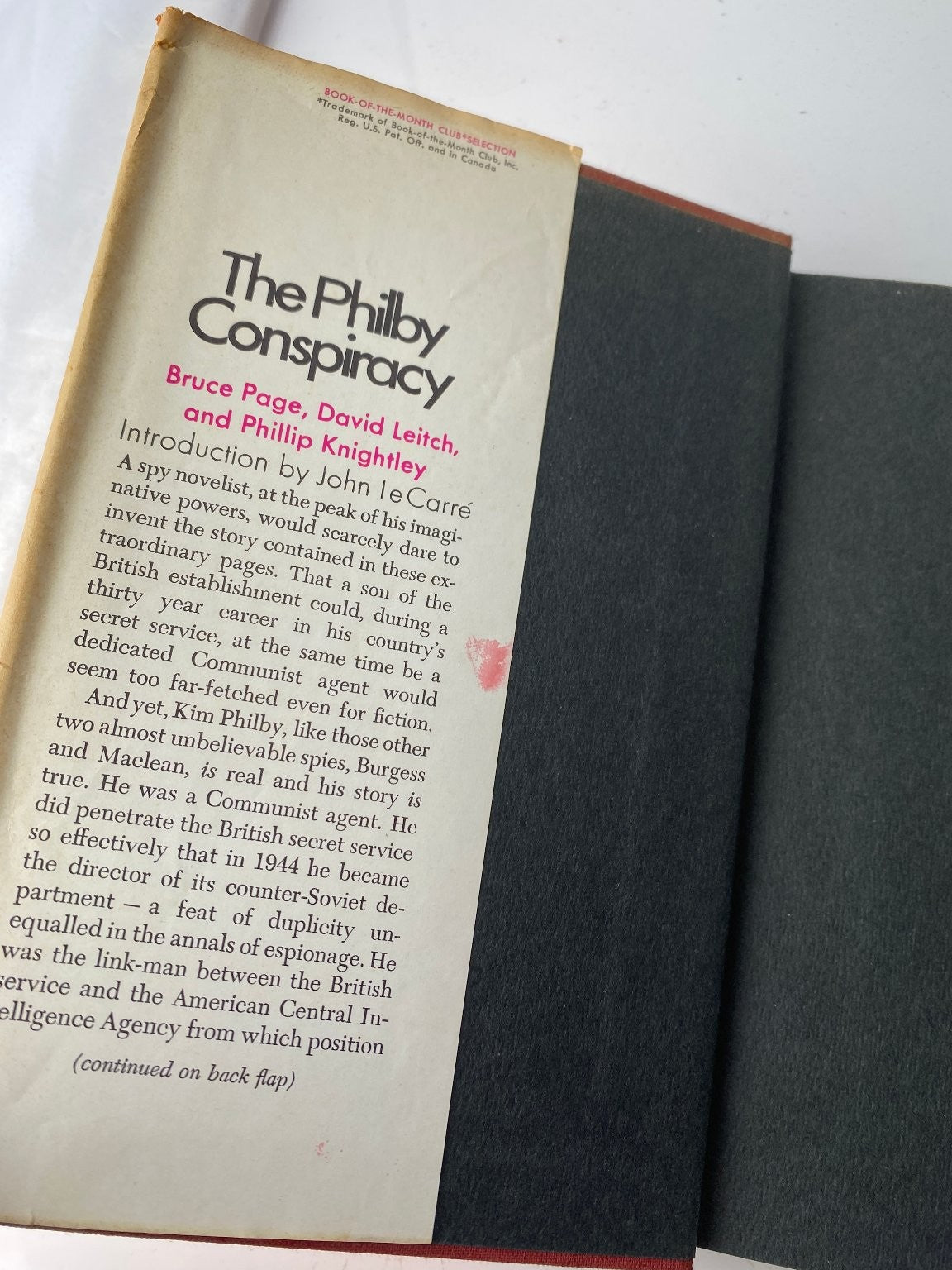 The Philby Conspiracy Page Leitch Knightley 1968 First Edition Doubleday