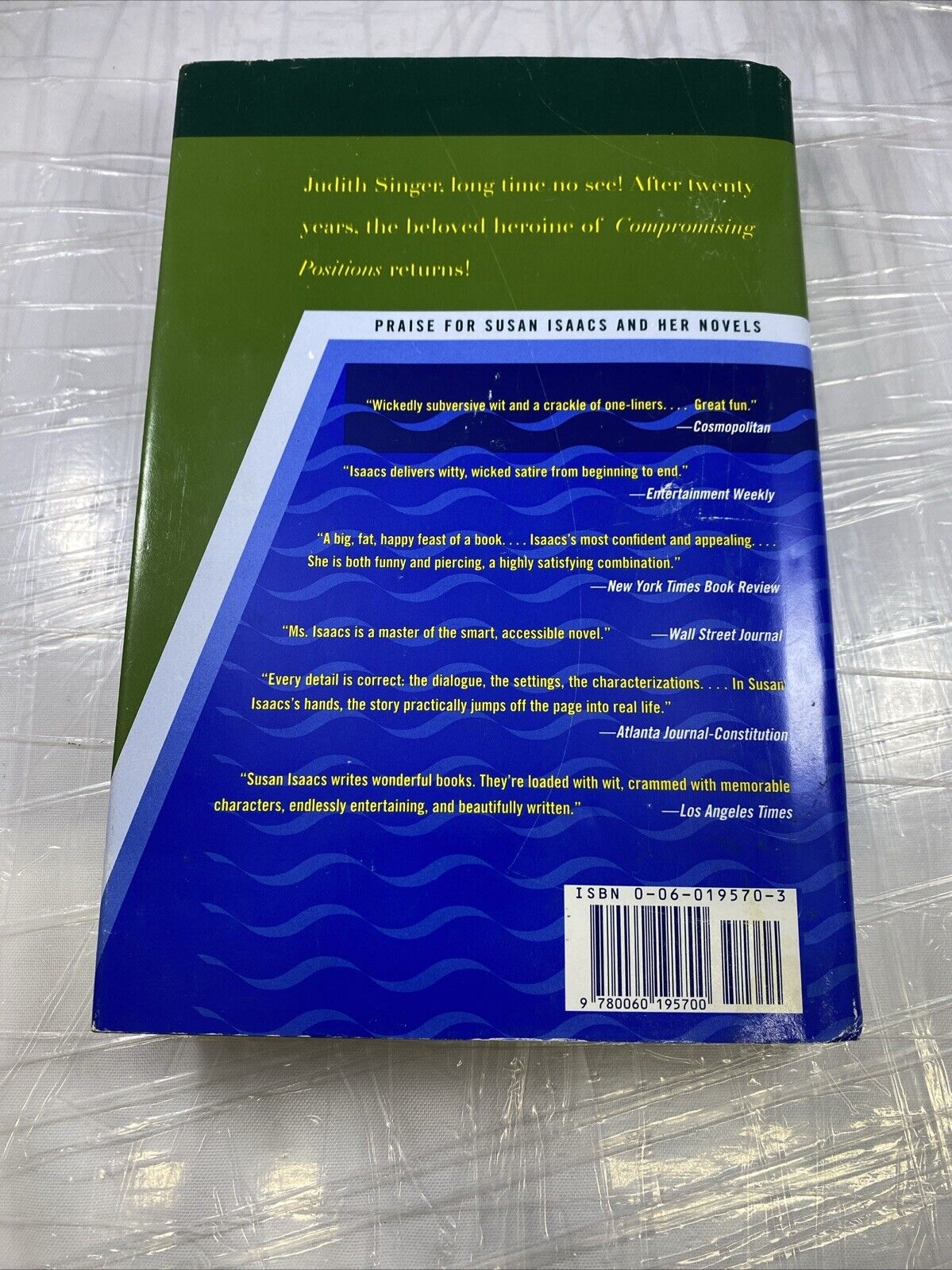 Long Time No See by Susan Isaacs (2001, Hardcover) First Ediiton Print