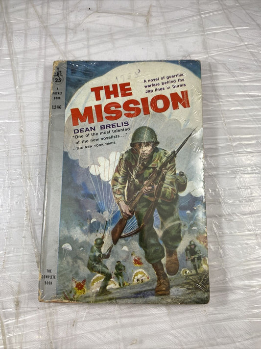 VINTAGE - THE MISSION BY DEAN BRELIS  - PAPERBACK - 1959 Rare Military War Book