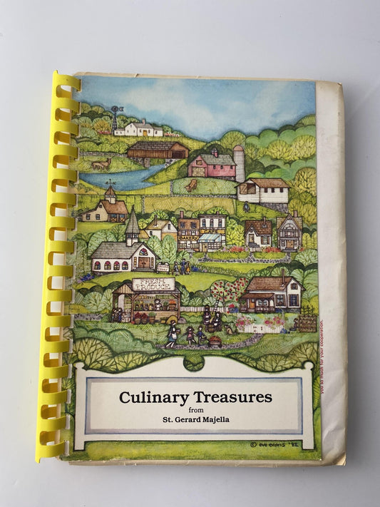 Vintage Culinary Treasures St. Gerard Majella 1985 Community Cookbook Spiral Bou